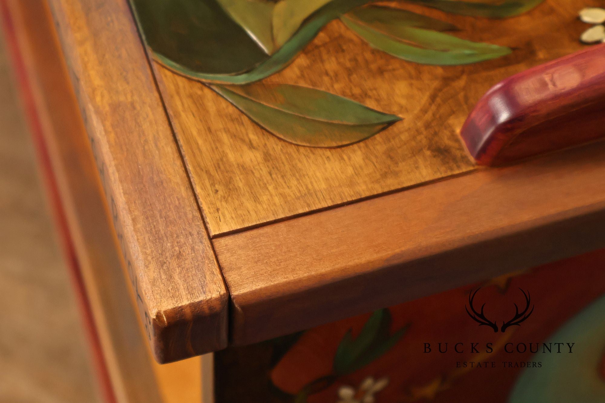 Sticks Artisan Hand Painted Open Bookcase