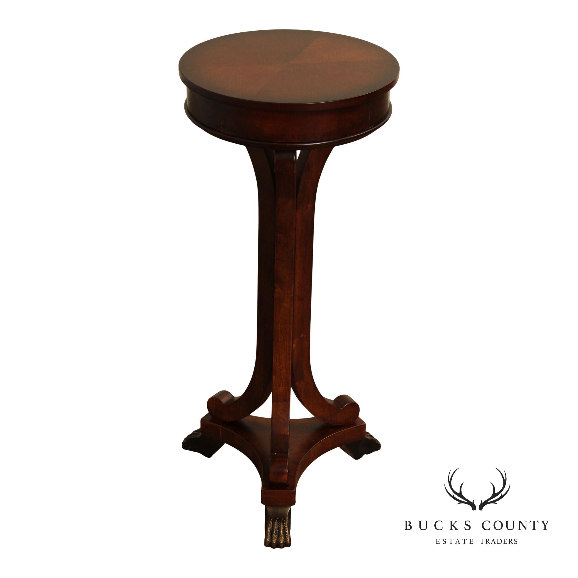 Empire Style Cherry Claw Foot Pedestal