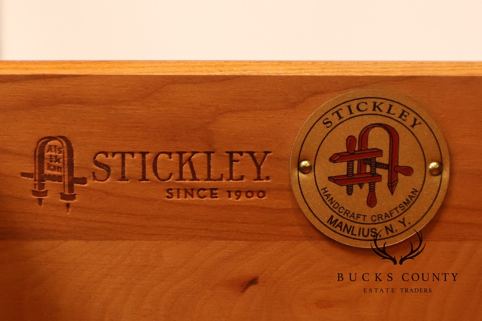 Stickley Mission Collection Pair Of Cherry Three Drawer Nightstands