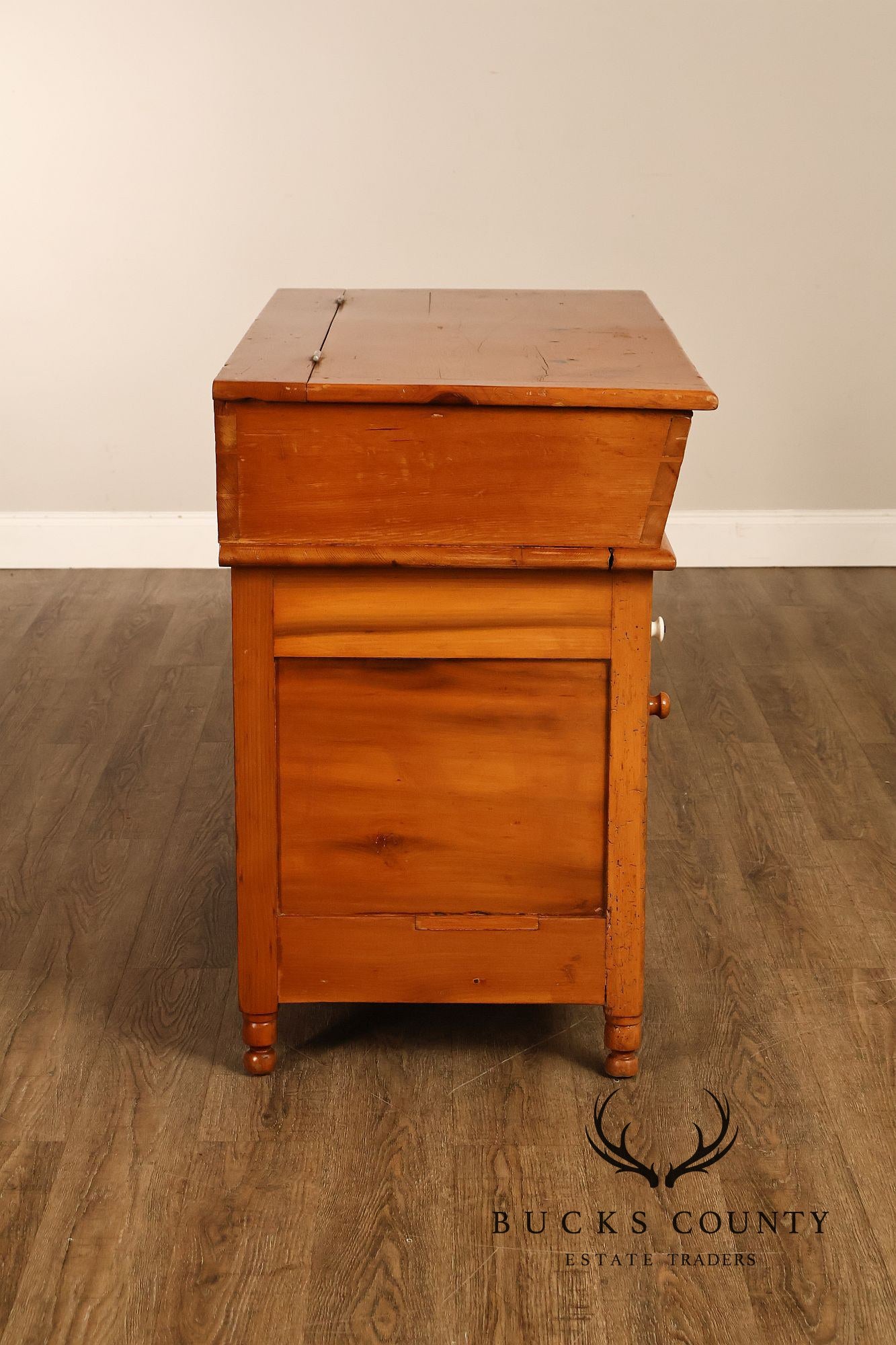 Antique American Country Pine Dry Sink Wash Stand
