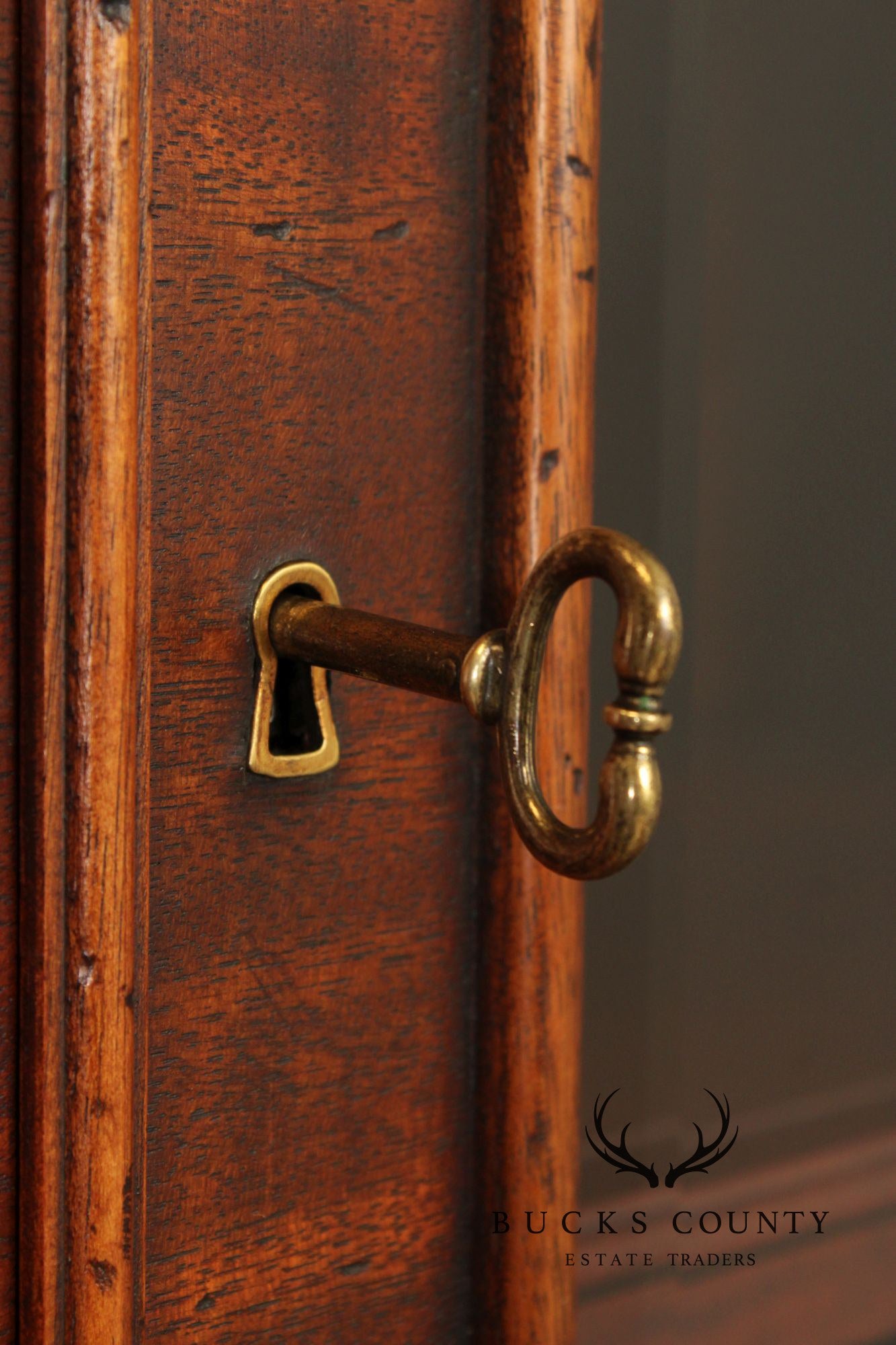 Ralph Lauren 'Weathersby' Monumental Carved Mahogany Bookcase