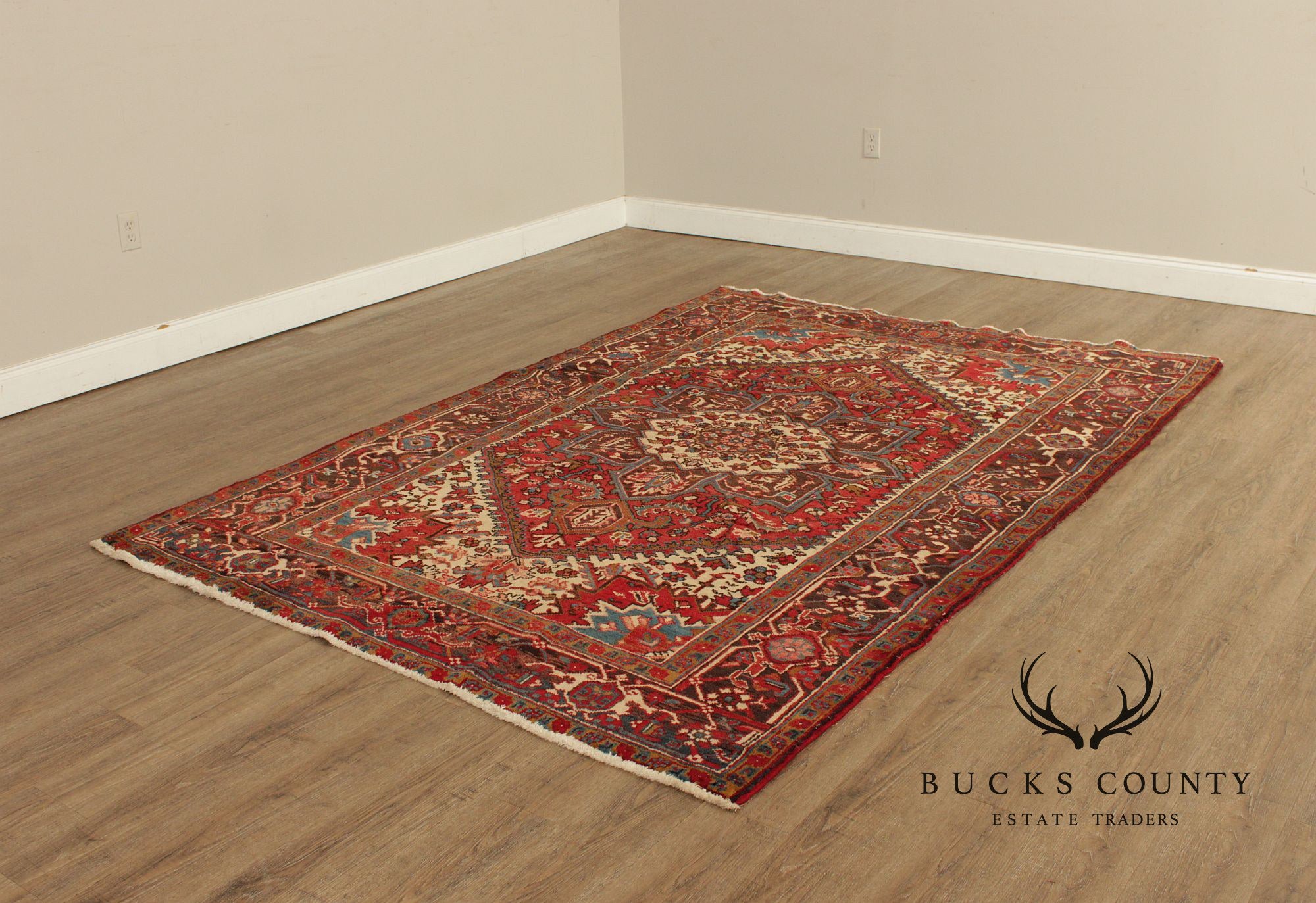 Vintage Heriz Hand-Tied Area Rug