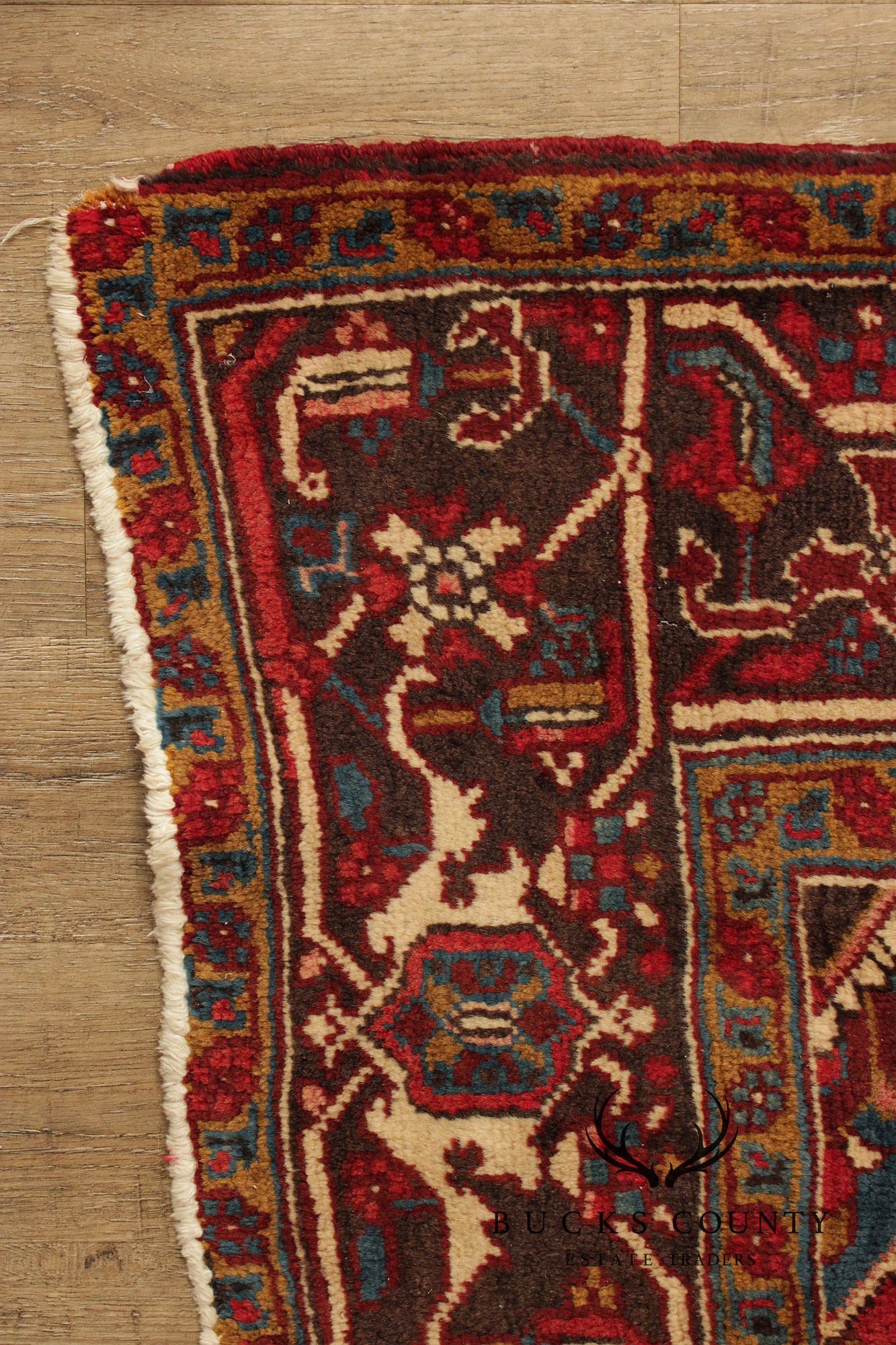 Vintage Heriz Hand-Tied Area Rug
