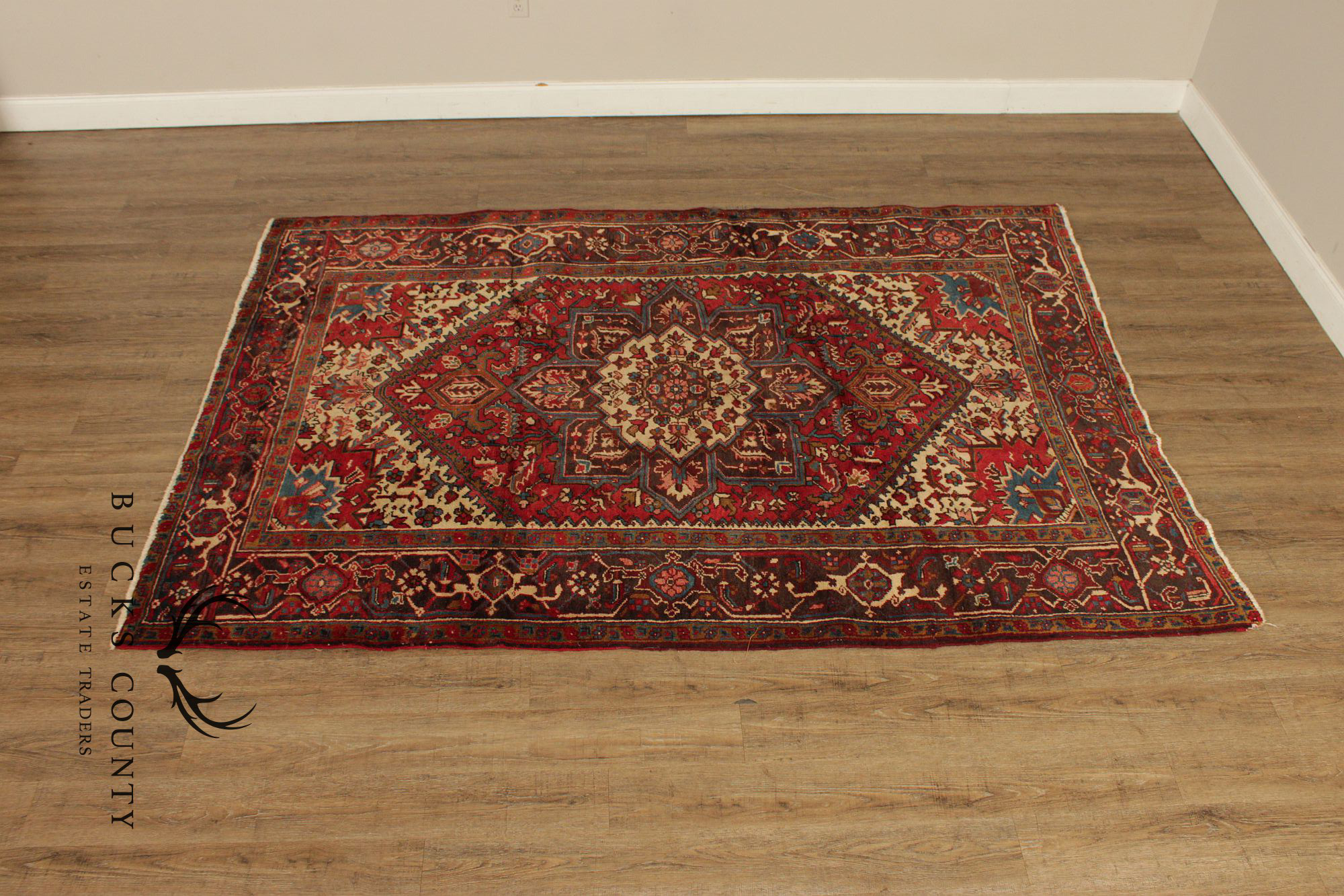 Vintage Heriz Hand-Tied Area Rug