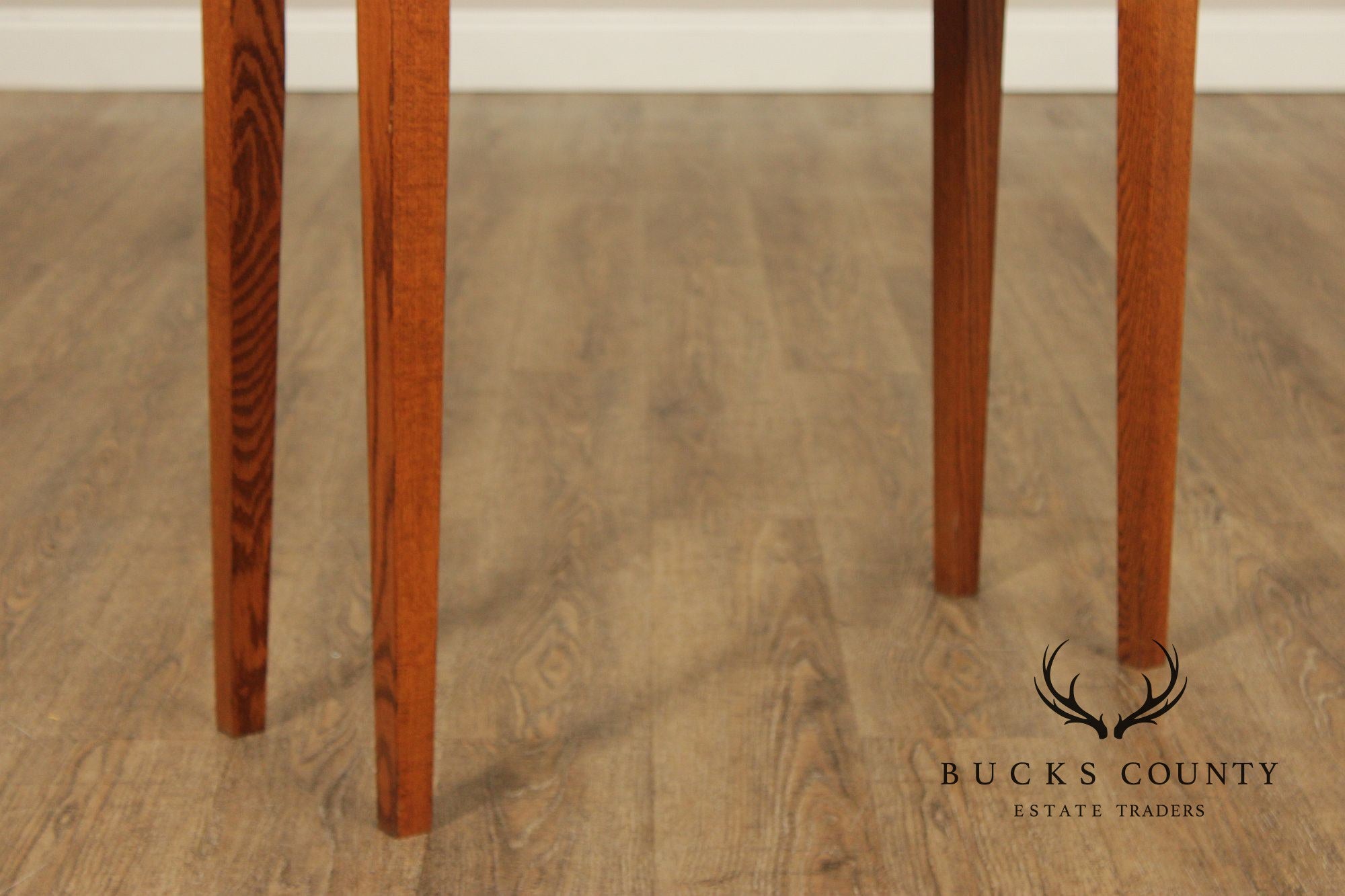 Shaker Style Narrow Oak Console Table