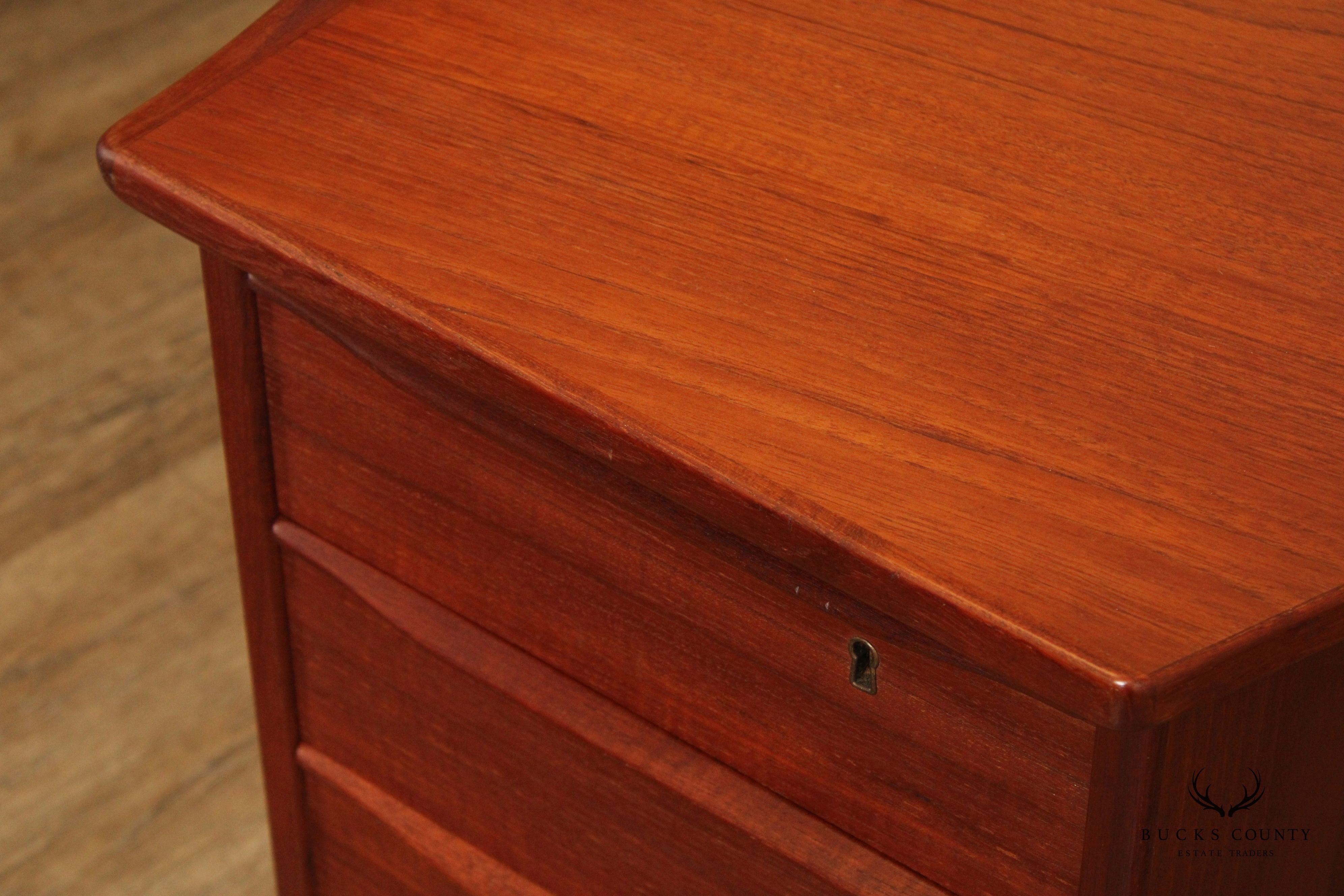 Peter Lovig Nielsen Danish Modern Teak “Boomerang” Desk