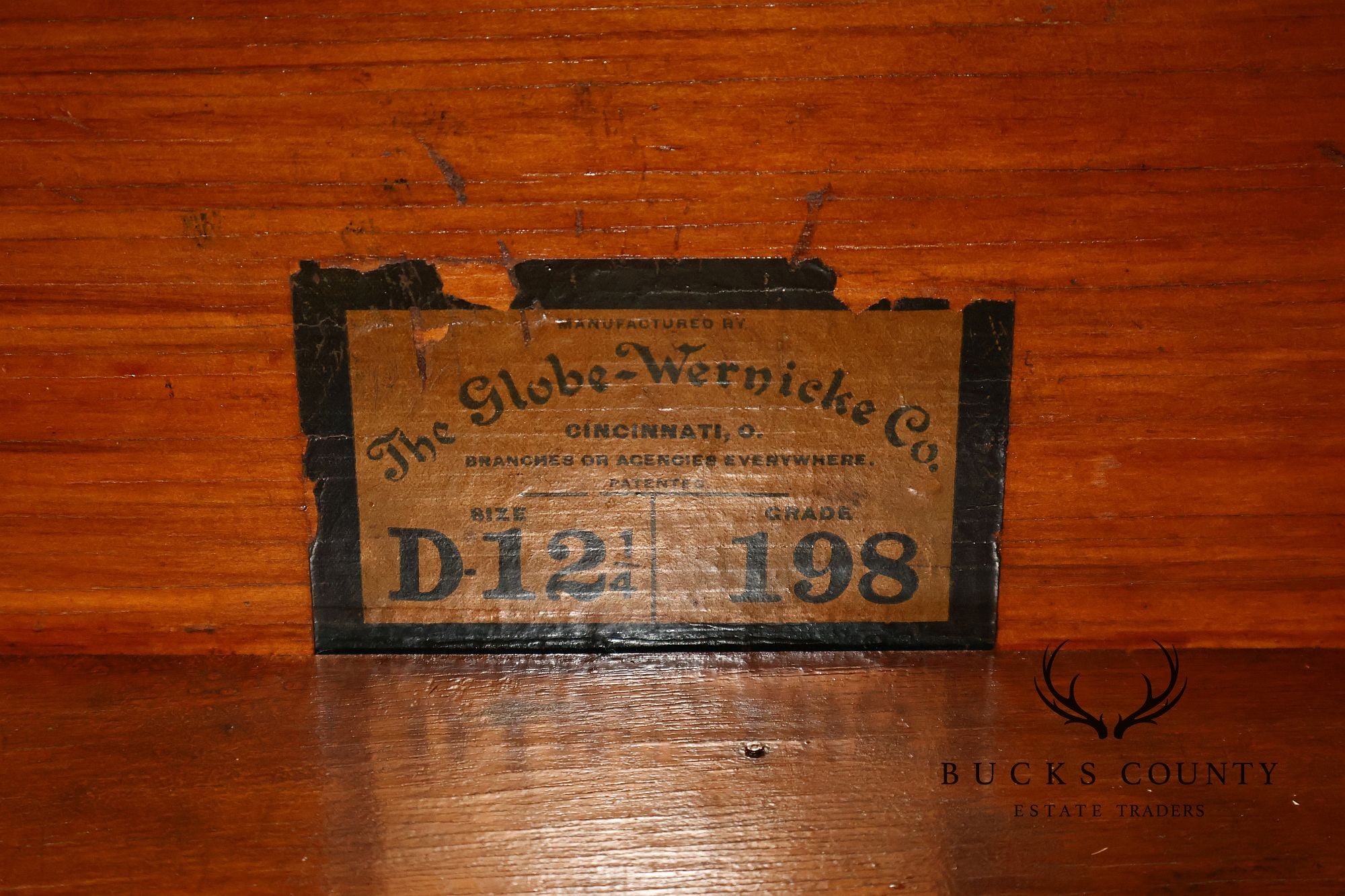 Antique Globe Wernicke Oak Four Stack Barrister Bookcase