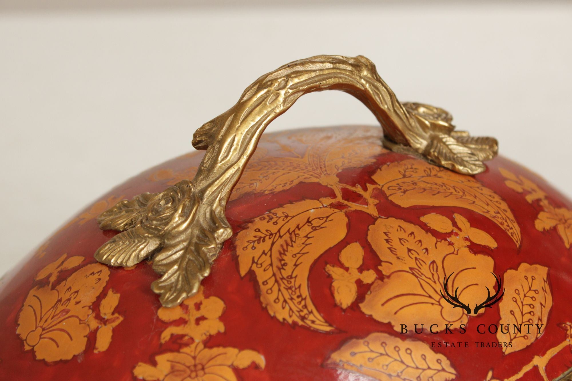 Chinese Export Style Enameled Porcelain Covered Tureen