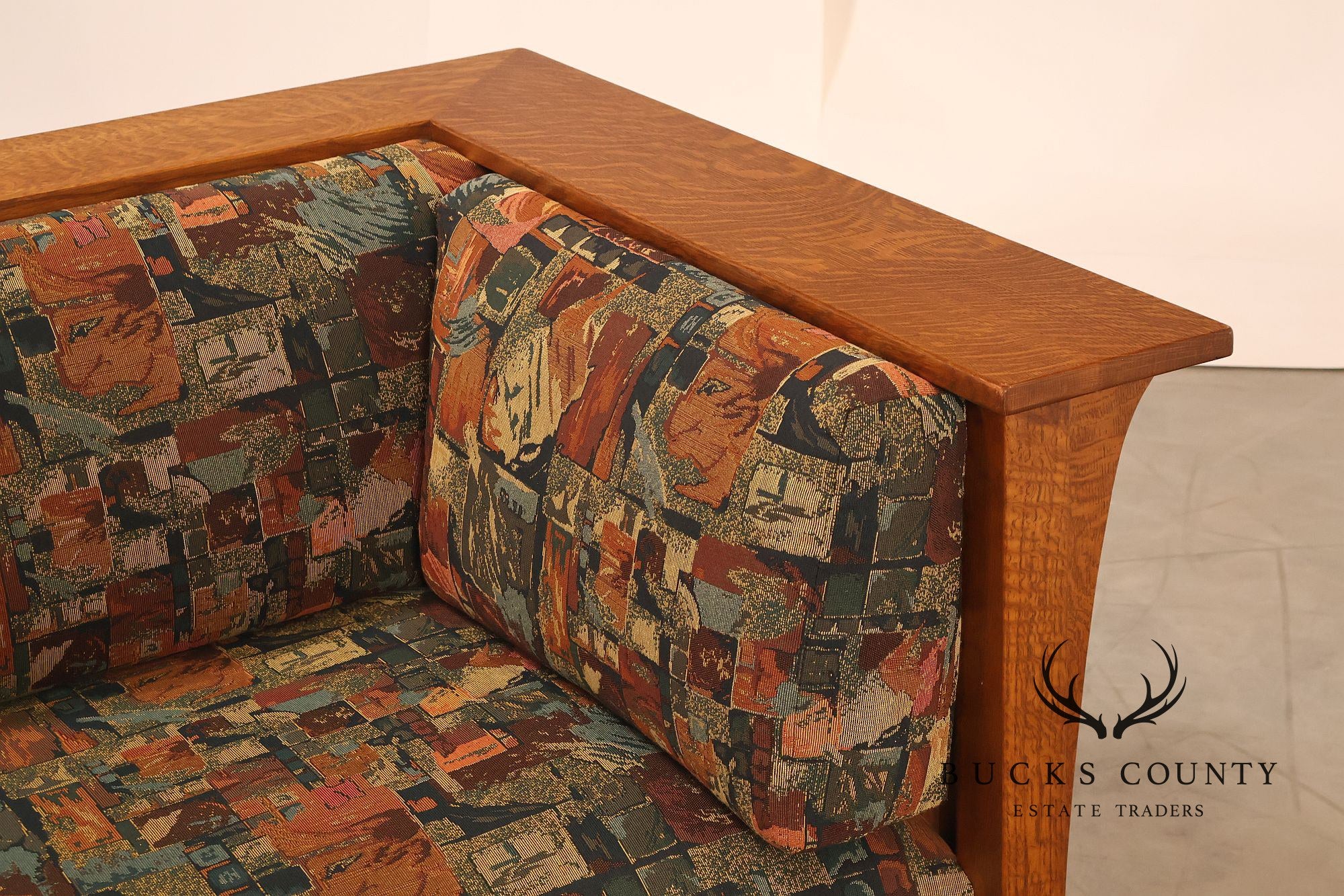 Stickley Mission Collection Oak Prairie Settle