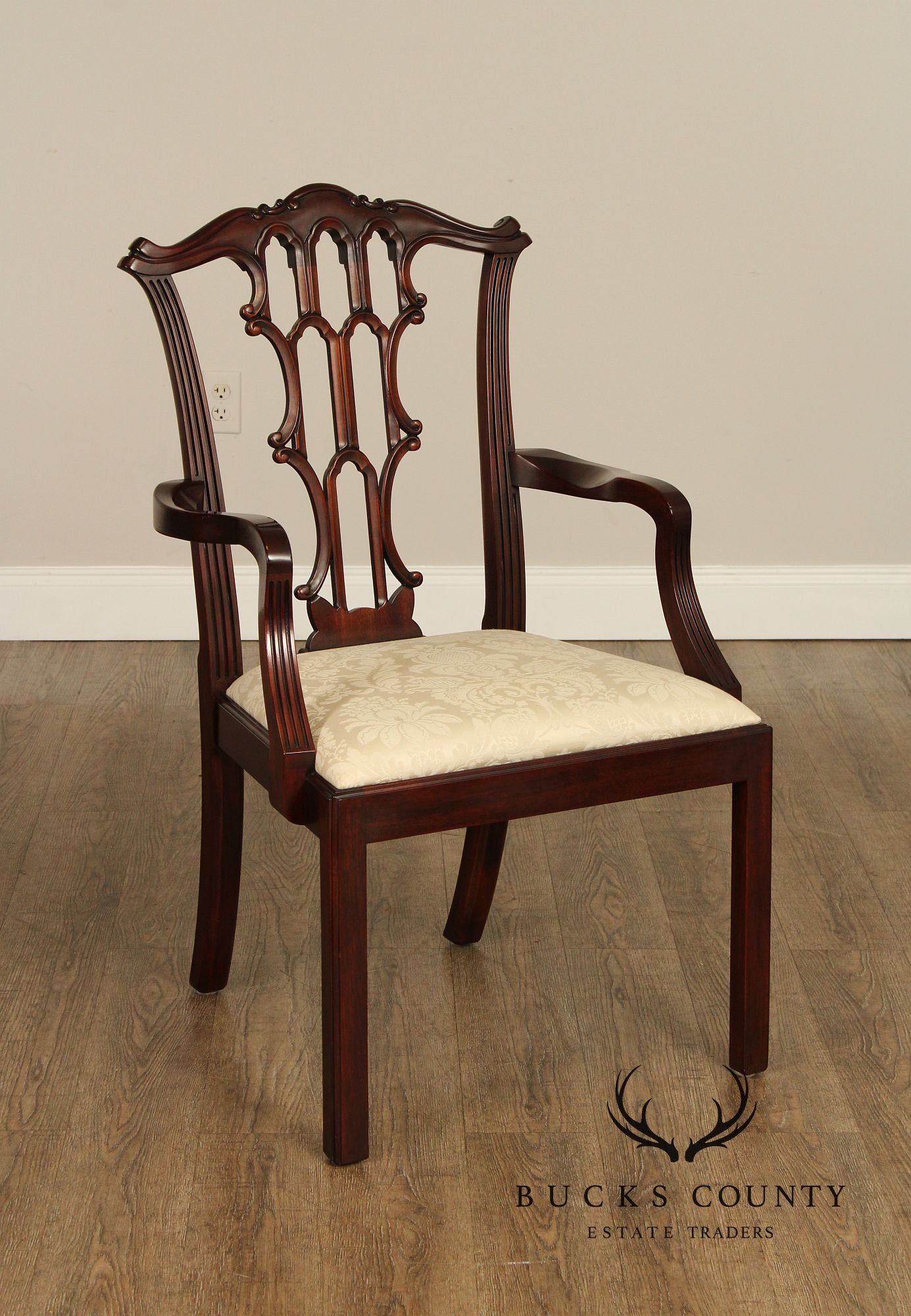 Henkel Harris Georgian Style Set of Six Mahogany Dining Chairs