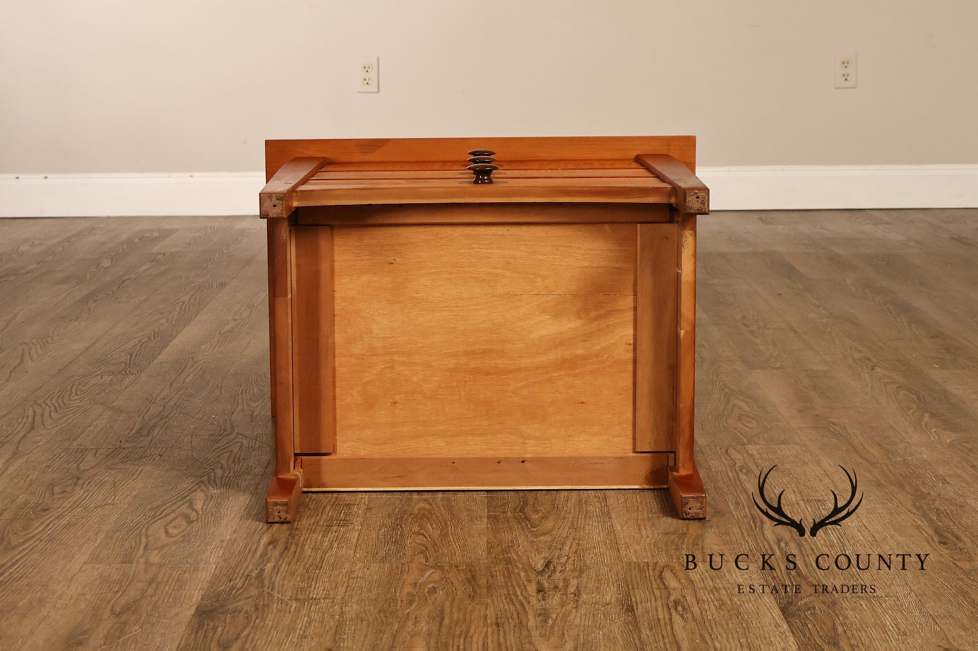 Stickley Mission Collection Harvey Ellis Cherry Three Drawer Nightstands