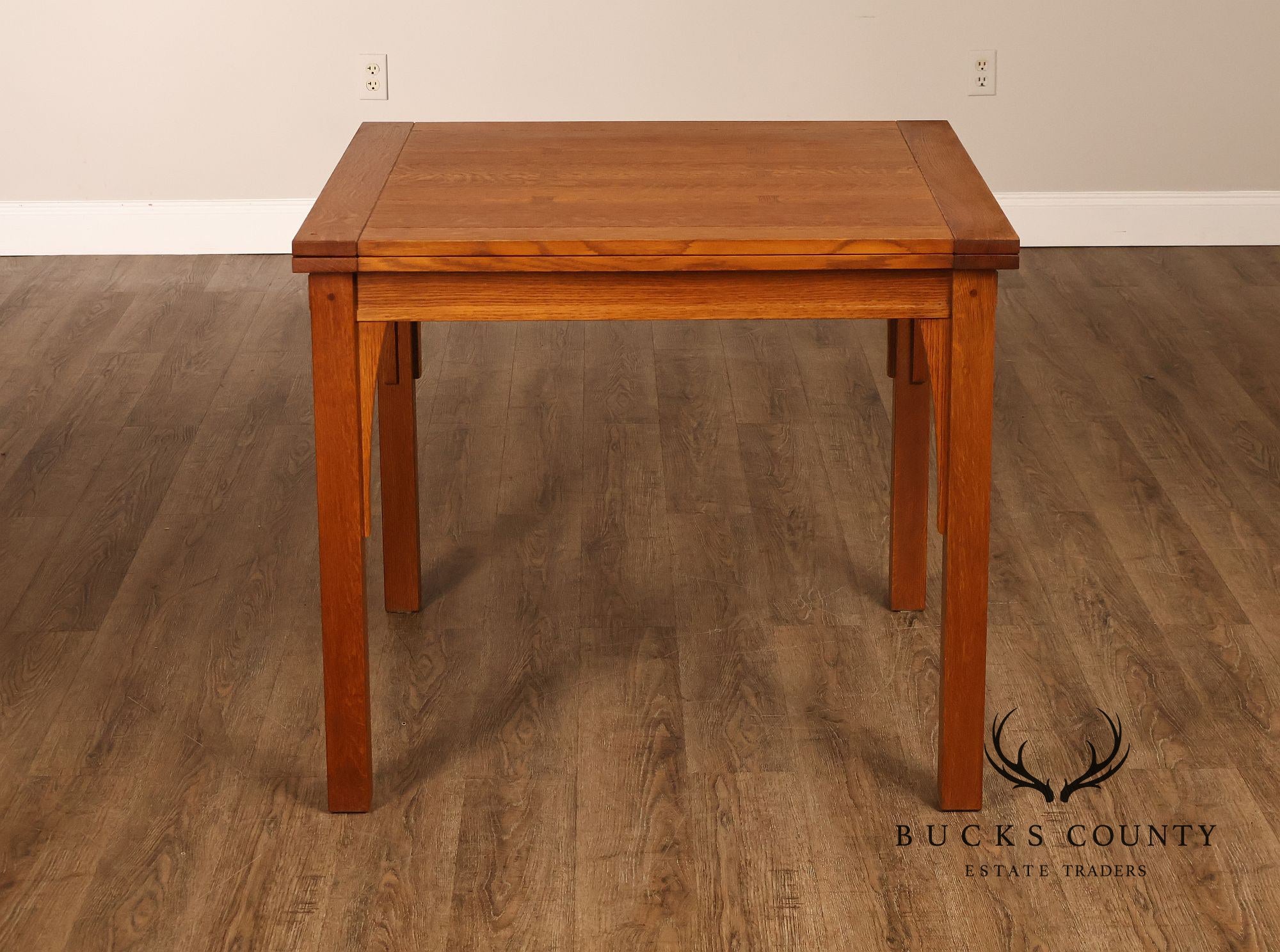 Stickley Mission Collection Oak Flip Top Dining Table