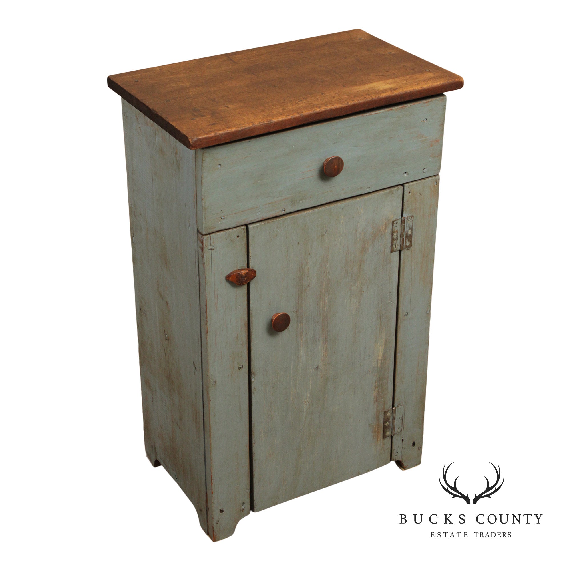 Primitive Style Painted Side Cabinet