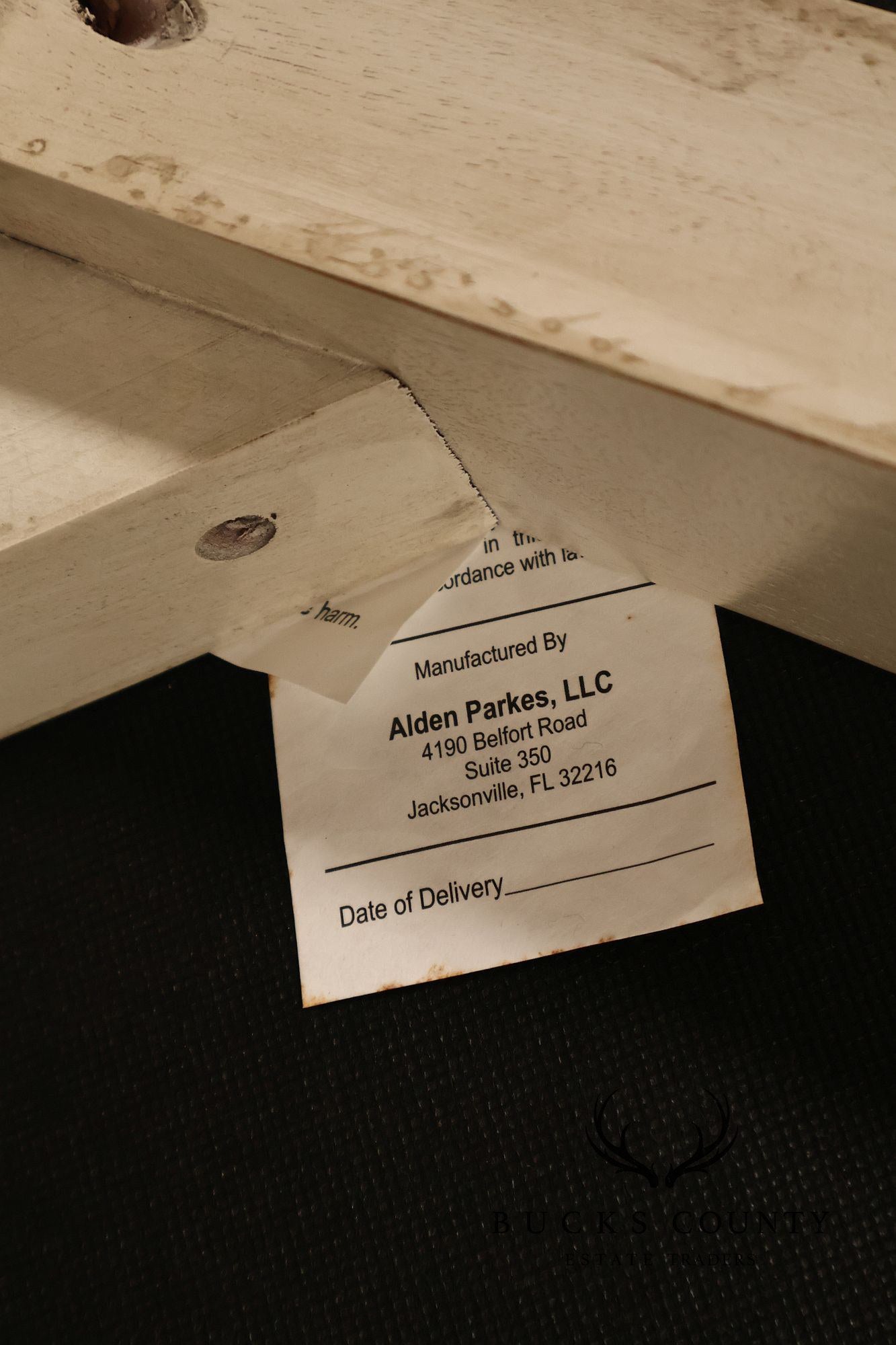 Alden Parkes Country French Louis XVI Style Caned Back Painted Settee