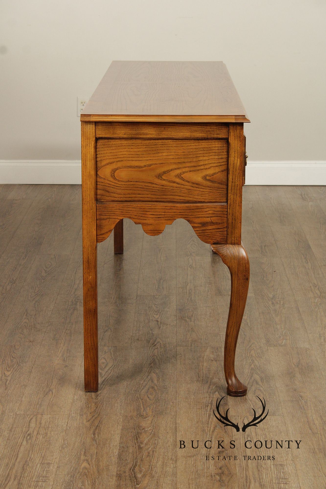 Baker Queen Traditional Oak And Walnut Sideboard Buffet