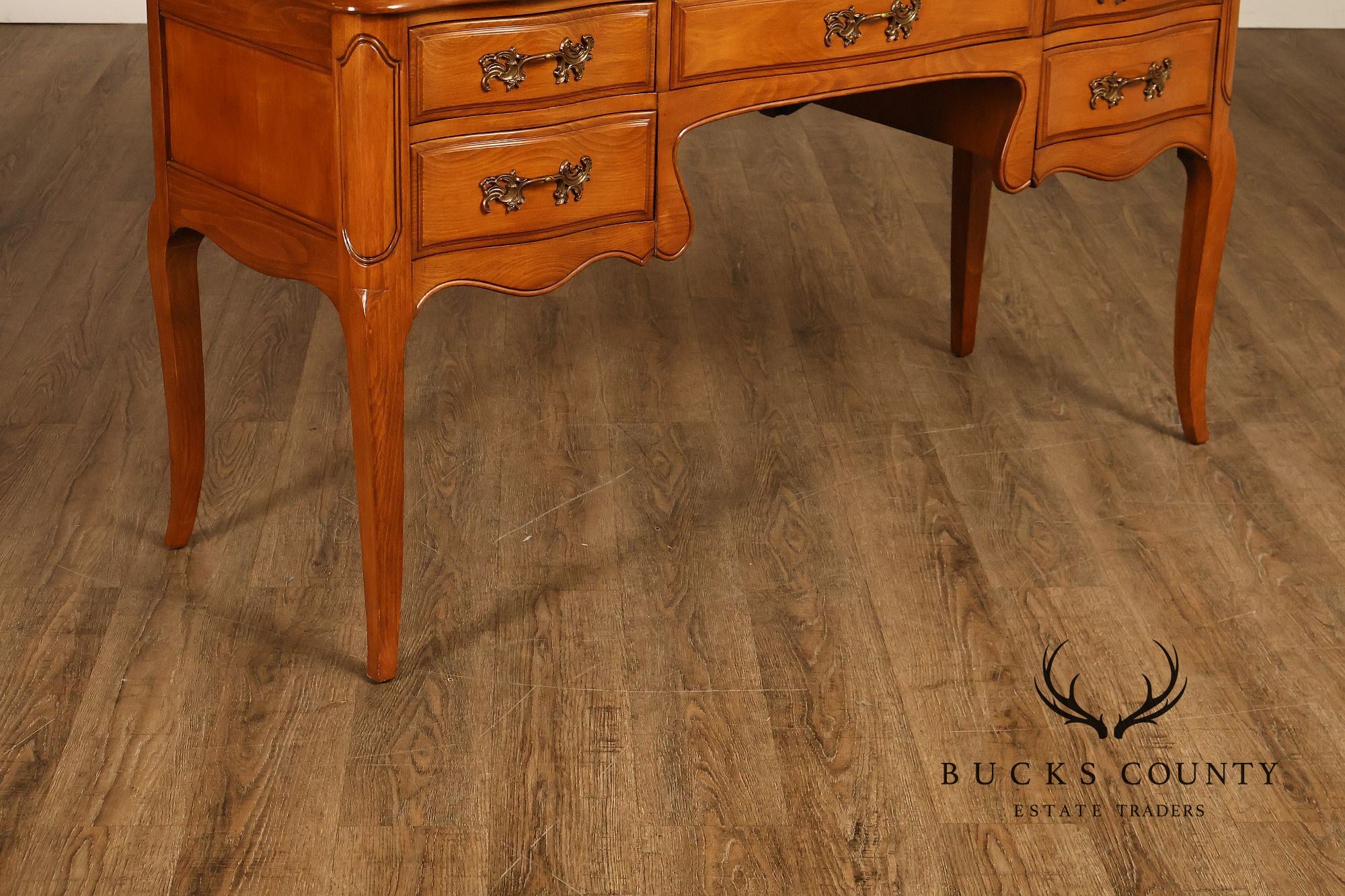 Davis Cabinet Company French Provincial Style Desk With Hutch And Chair