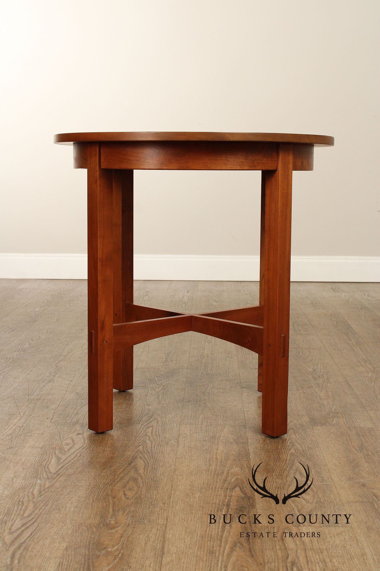 Stickley Mission Collection Cherry Round Lamp Table