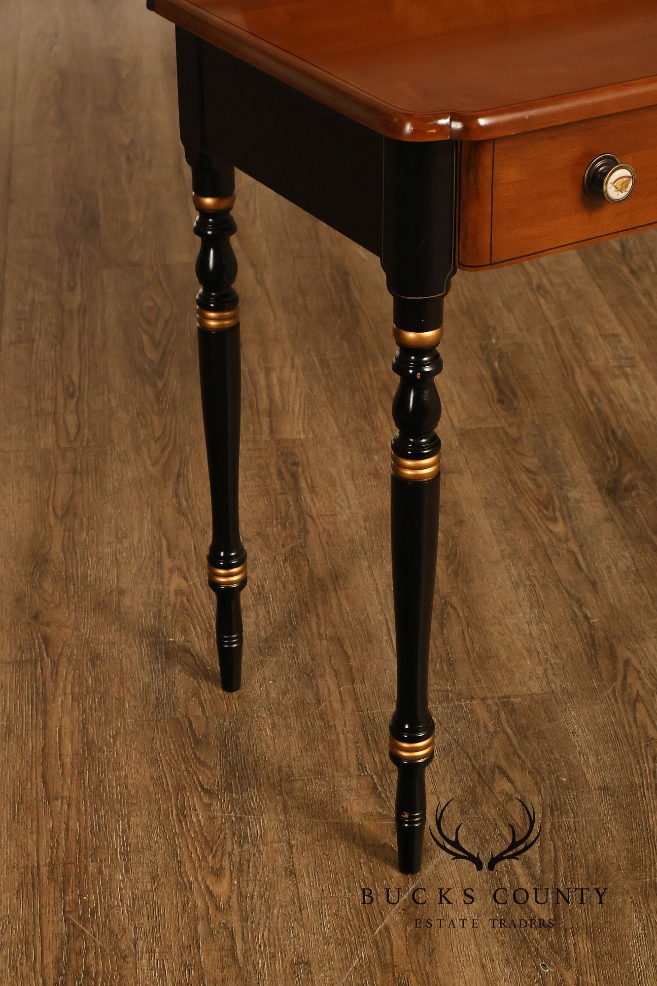 Hitchcock Vintage Ebonized Maple Writing Desk