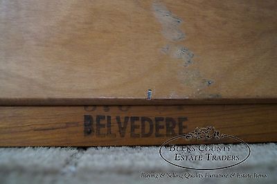 Kindel Belvedere Regency Directoire Style Fruitwood Mirror