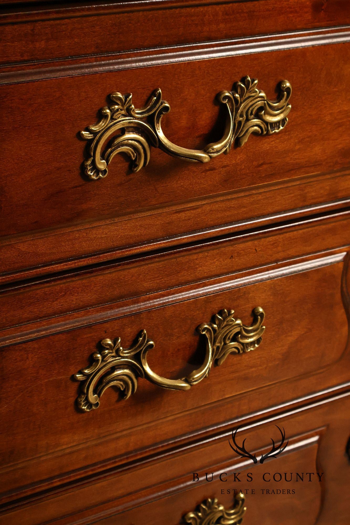 Henredon French Country Style Walnut Armoire