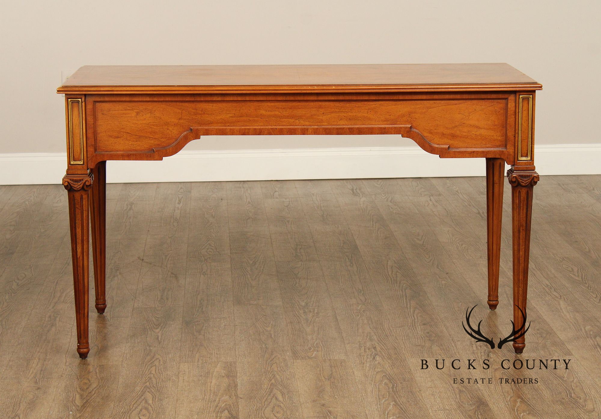 Henredon Neoclassical Style Walnut Writing Desk