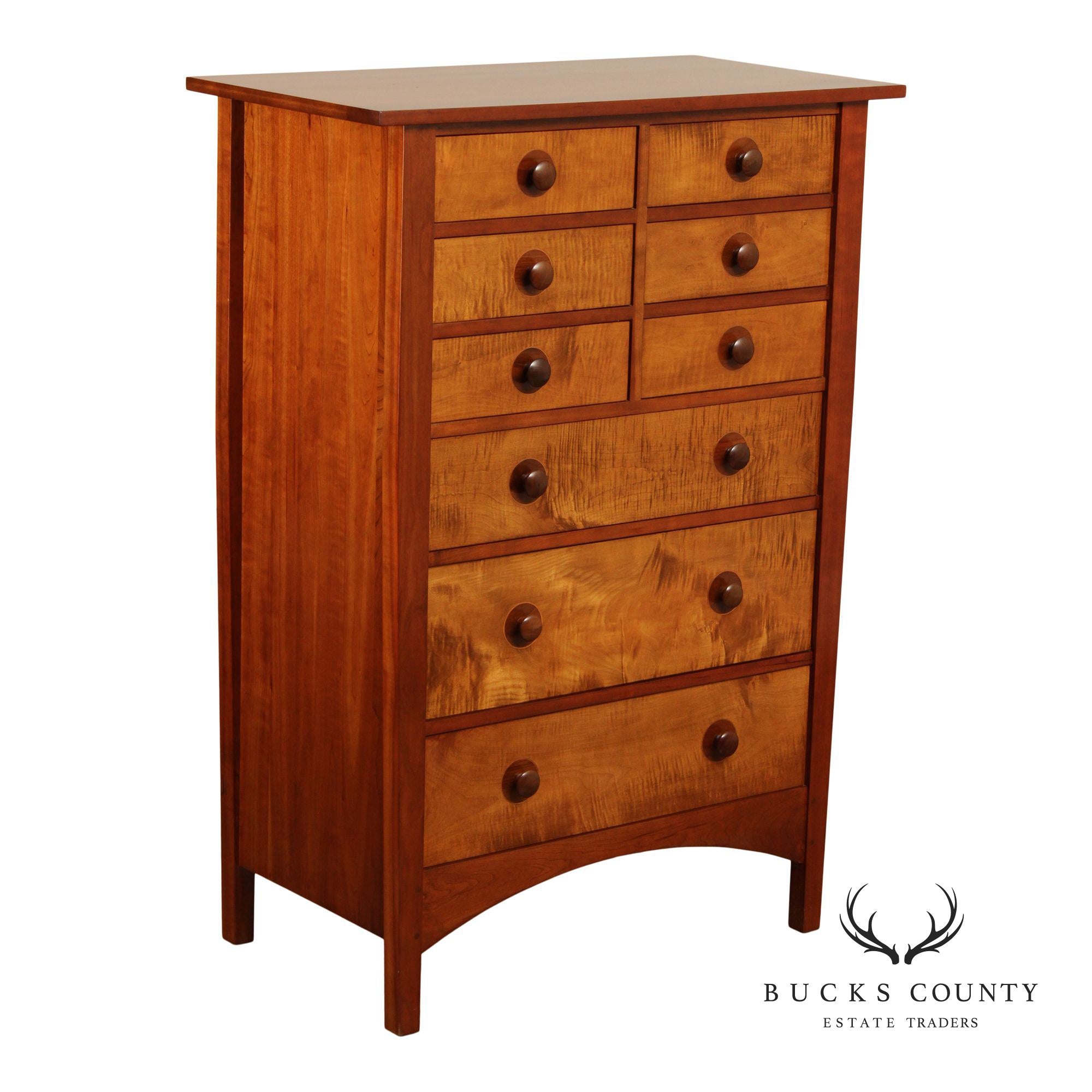 Stickley Mission Collection Harvey Ellis Cherry Nine-Drawer Chest