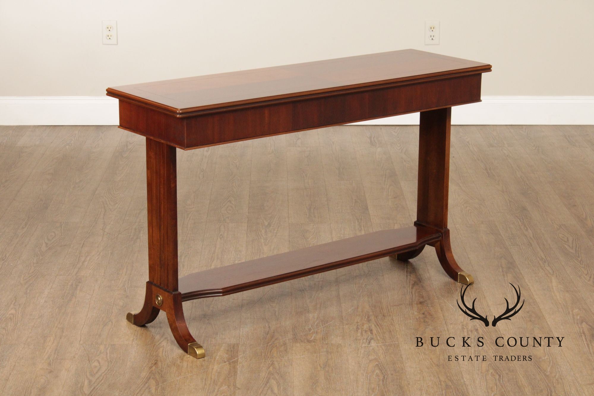 Lane Regency Style Mahogany Console Table