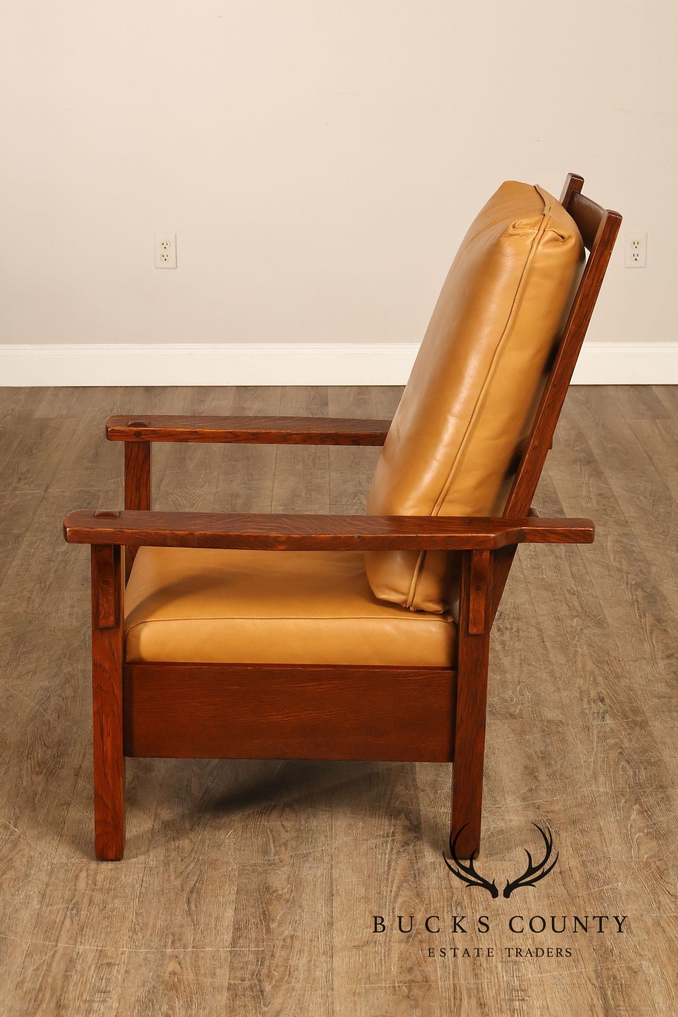Gustav Stickley Antique Mission Oak Morris Chair Model 346