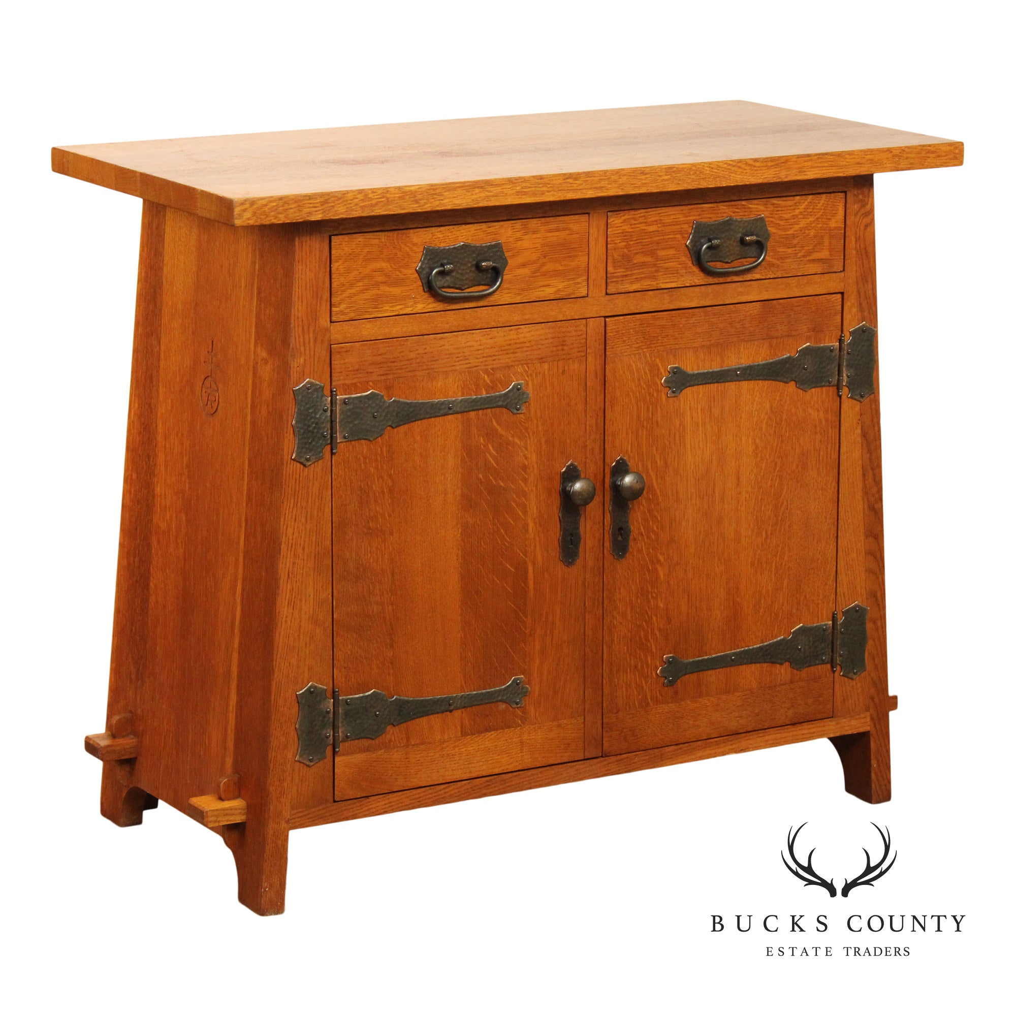 Stickley Mission Collection Oak Roycroft Cellaret