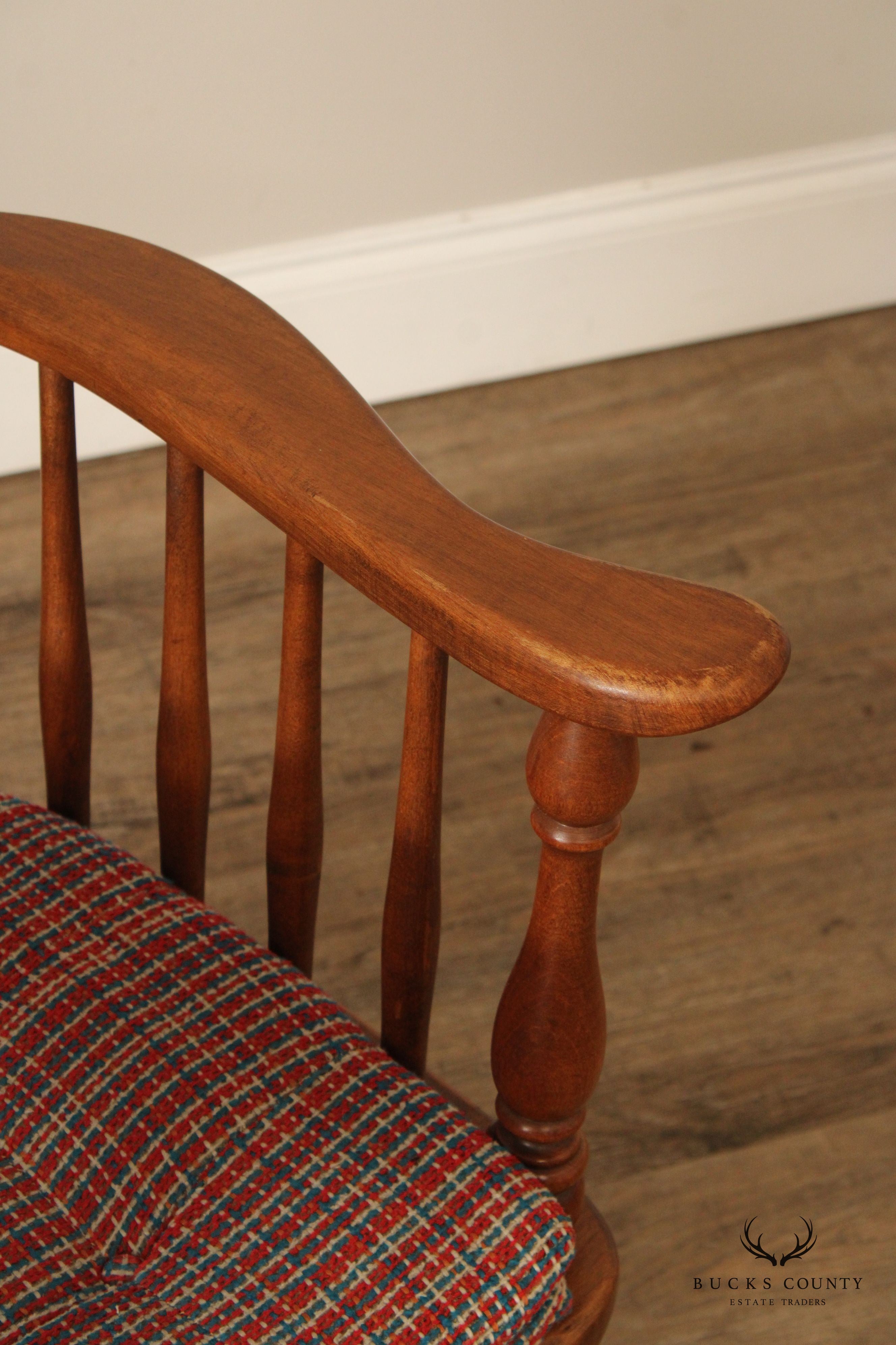 Heywood Wakefield Pair of Maple Windsor Writing Chairs