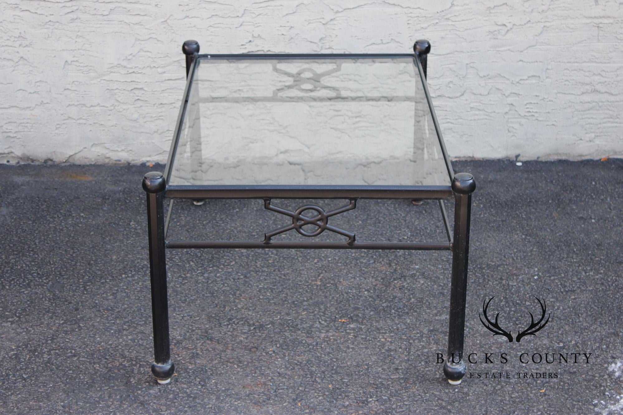 Woodard Delphi Cast Aluminum Glass Top coffee Table