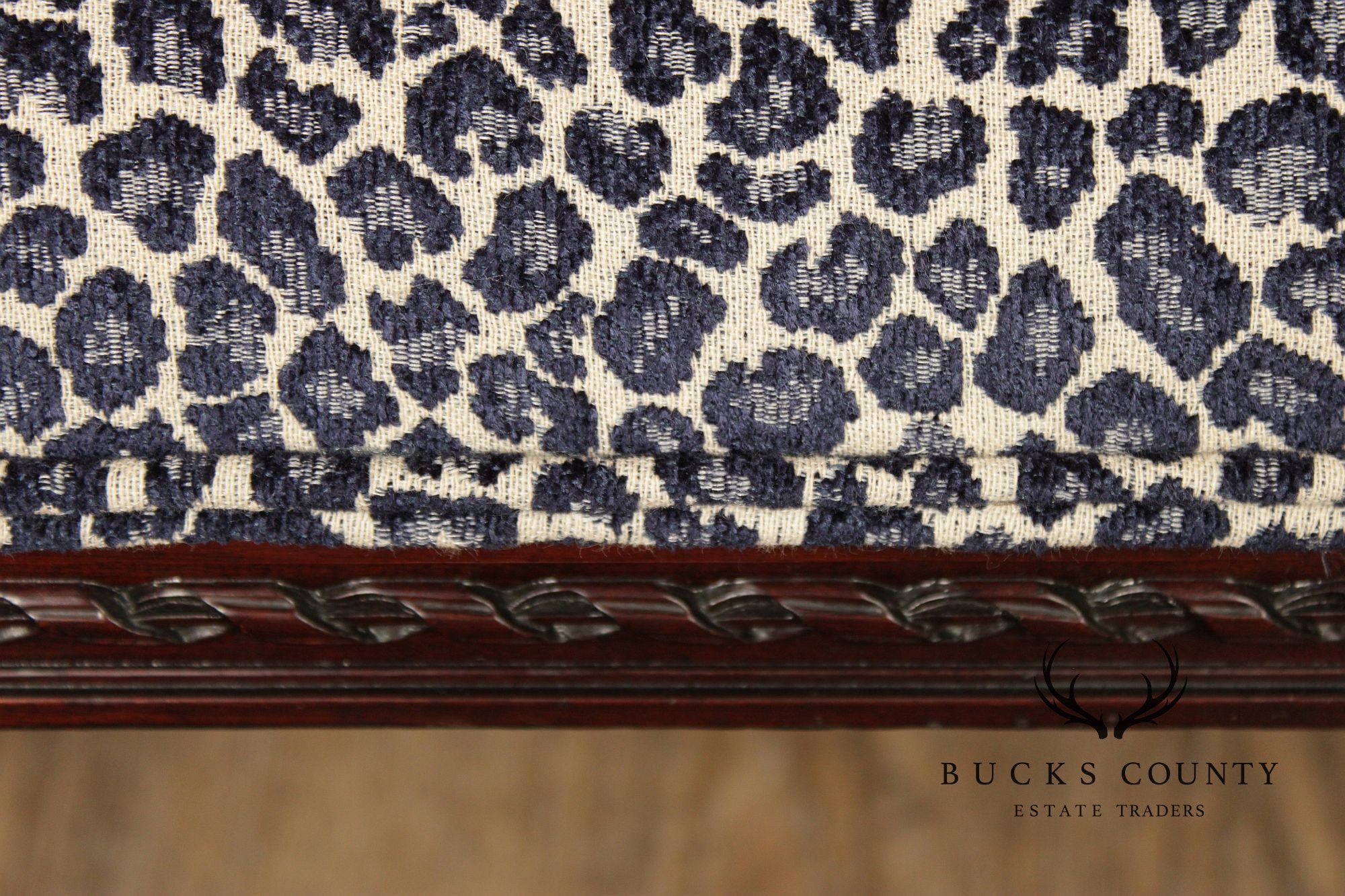 French Louis XVI Style Mahogany Vanity Bench