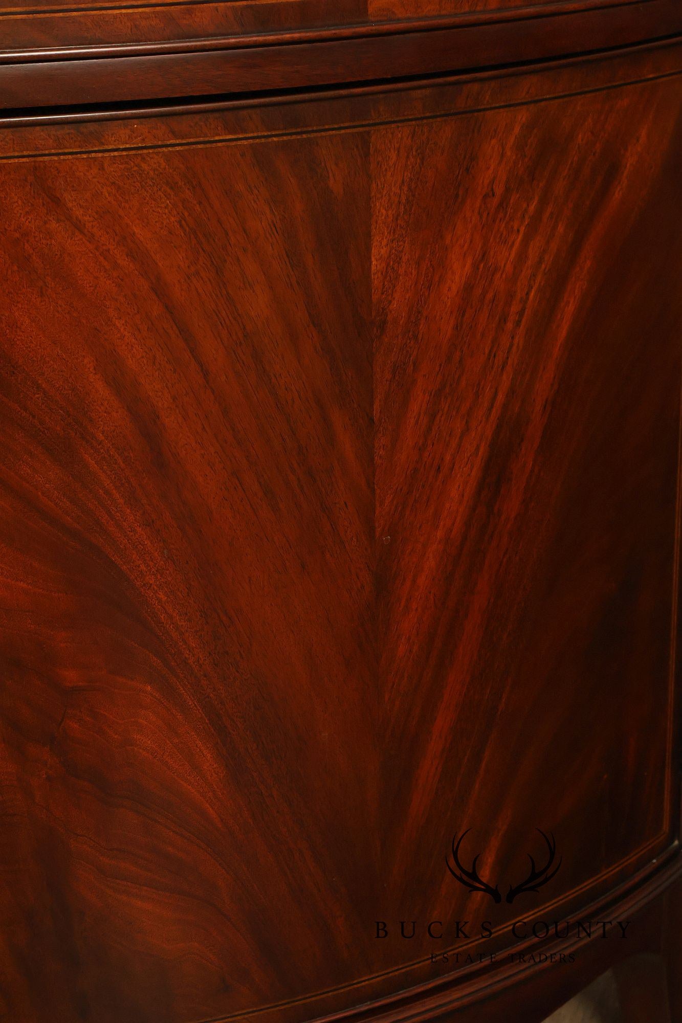 Henkel Harris Georgian Style Mahogany Demilune Console