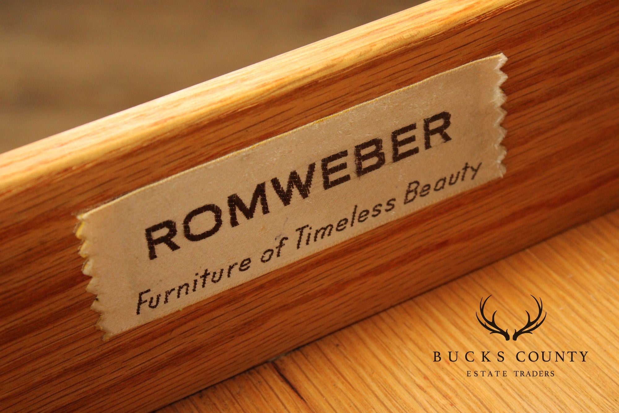 Romweber Viking Oak Bookcase Office Credenza
