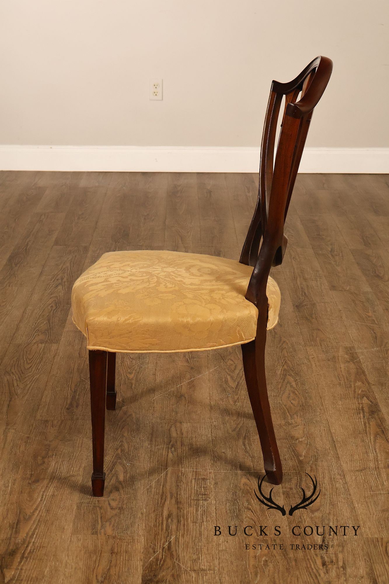Antique Hepplewhite Style Set Of 8 Mahogany Dining Chairs