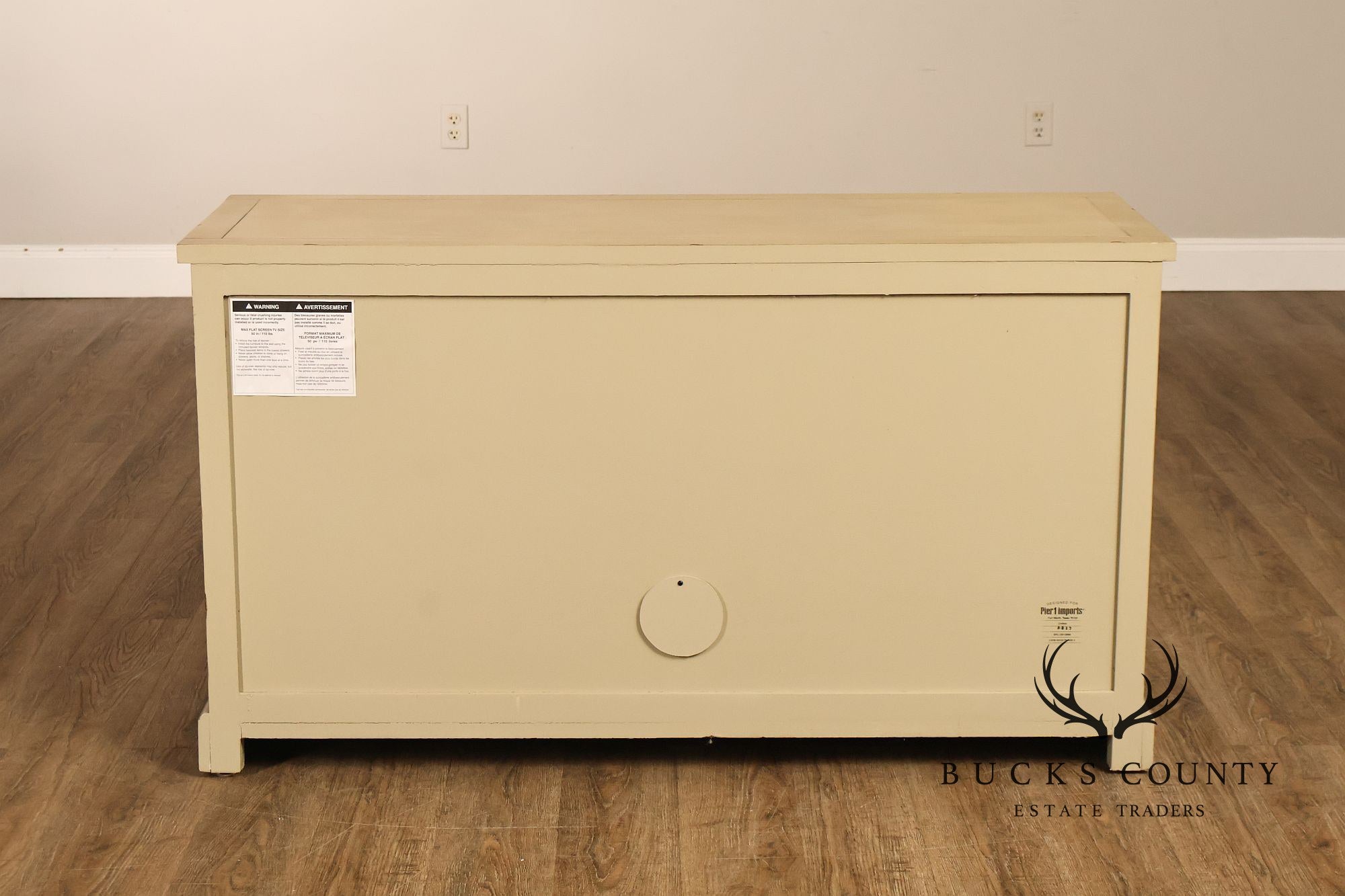 Pier 1 Imports Painted Farmhouse Style Two Tone Media Console