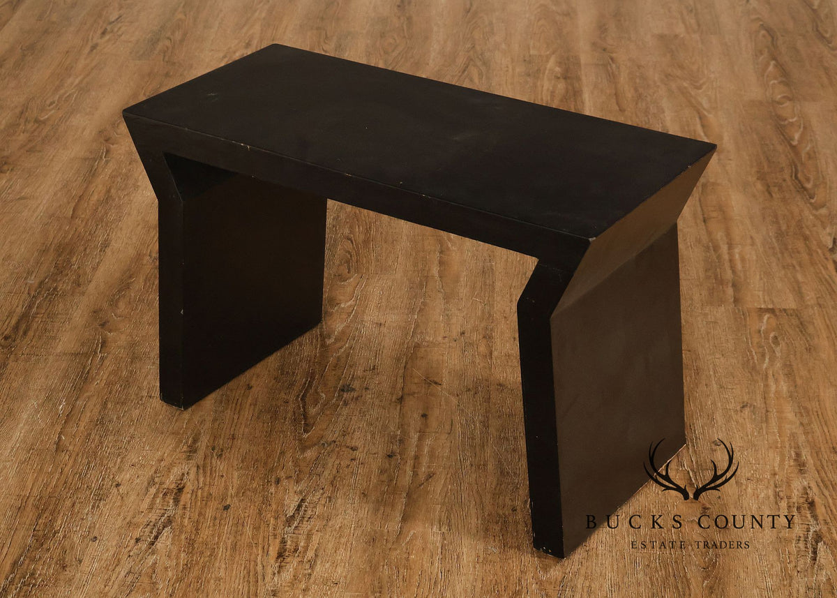 Modern Black Lacquer Bench or Console