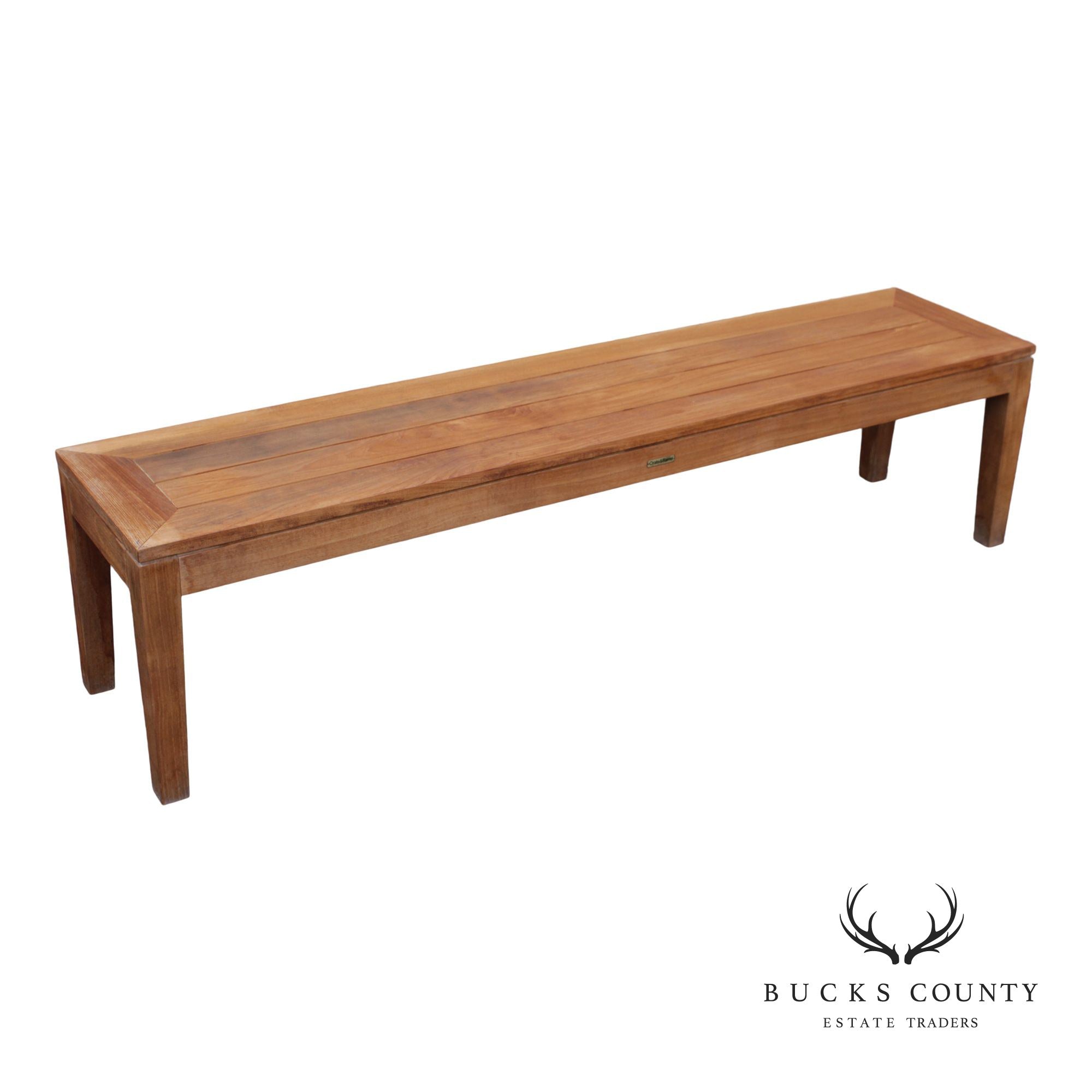 Crate & Barrel Outdoor Teak Bench