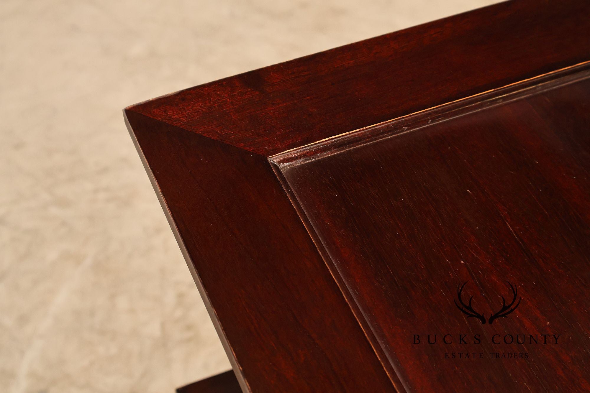 Baker Furniture Barbara Barry Collection Three Tier Mahogany Side Table