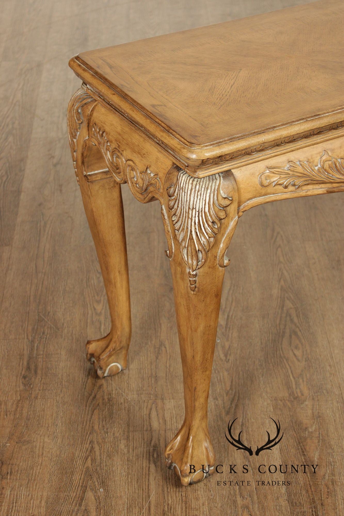 Chippendale Style Carved Console Sofa Table