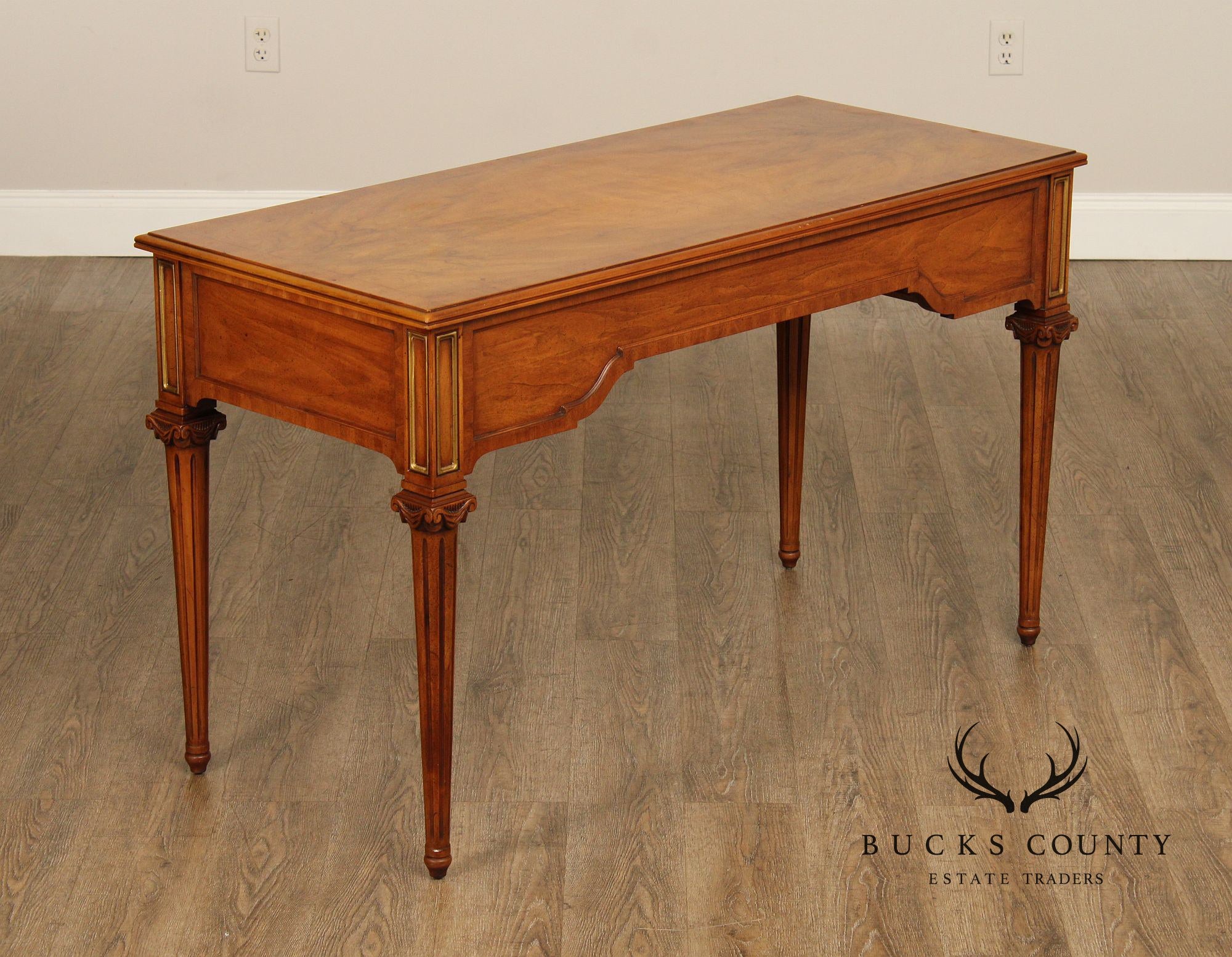 Henredon Neoclassical Style Walnut Writing Desk