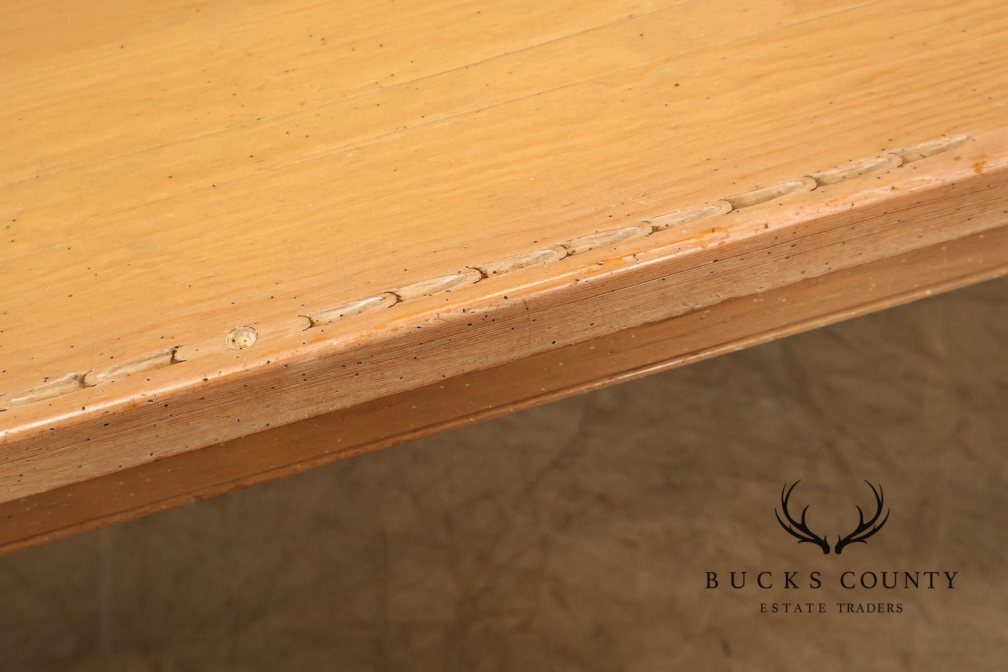 Southwest Style Cerused Pine Dining Table
