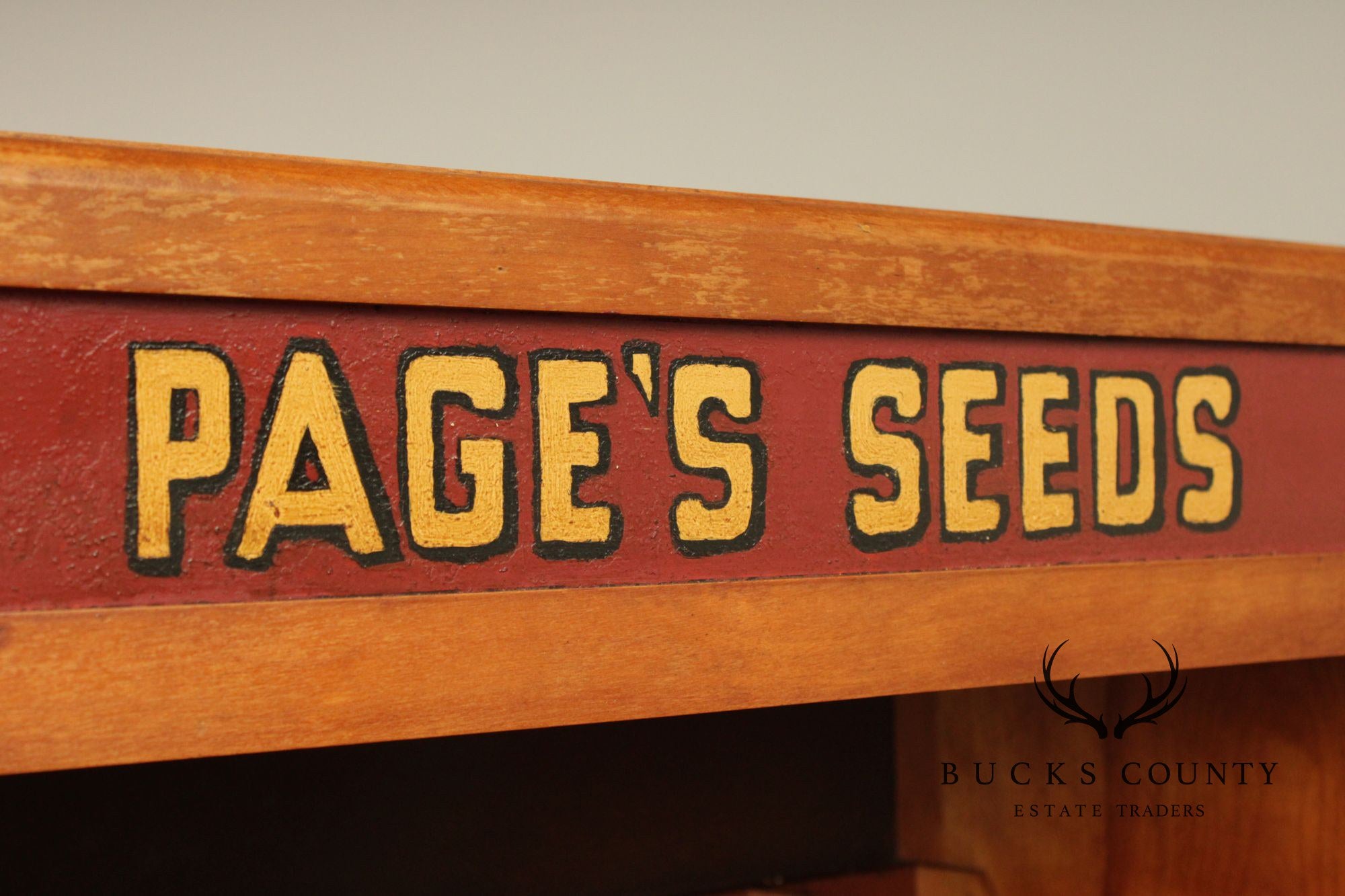 Page's Seeds Country Store Display Cabinet
