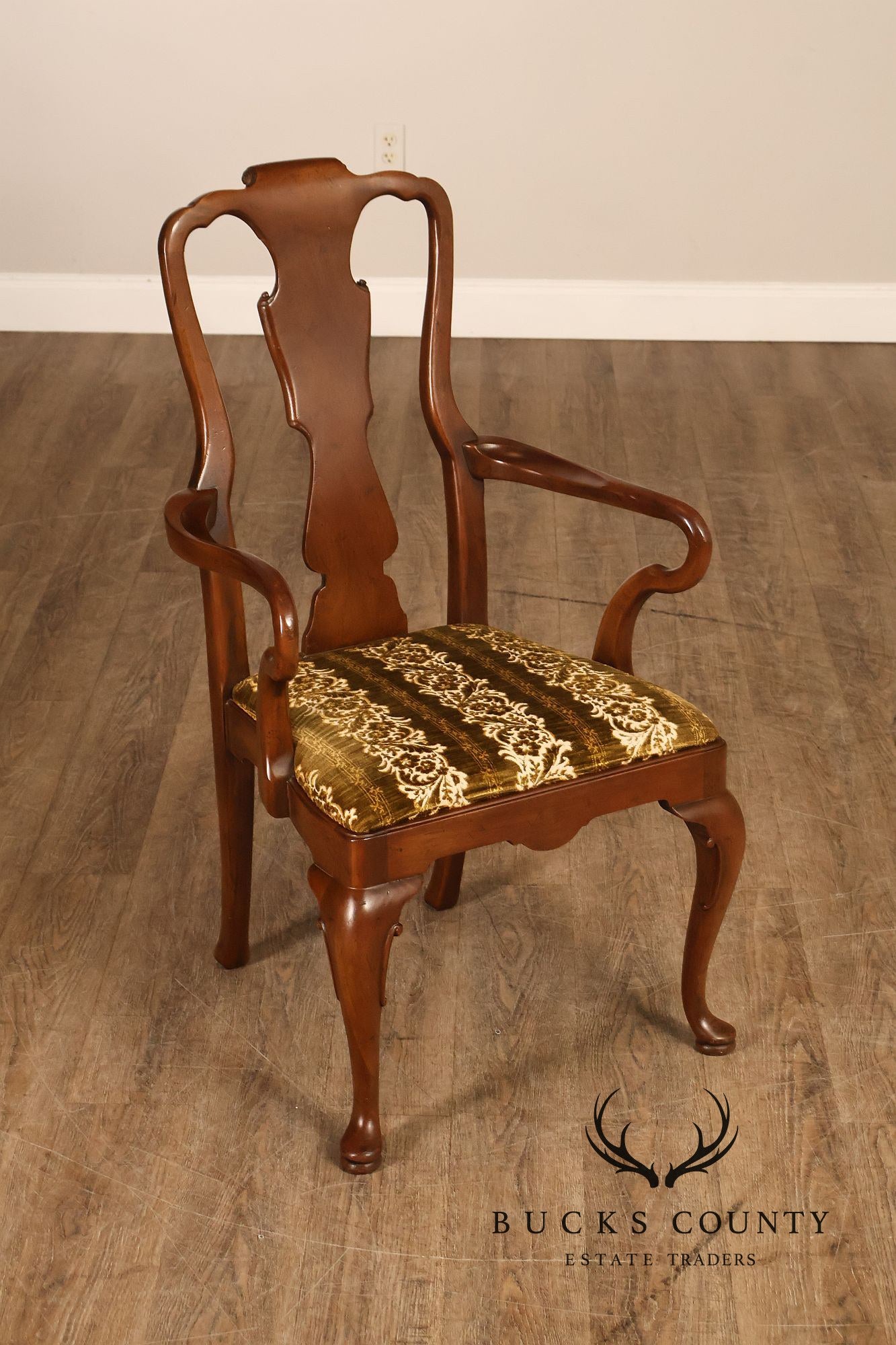 Henredon '18th Century Portfolio' Set Of Six Walnut Dining Chairs