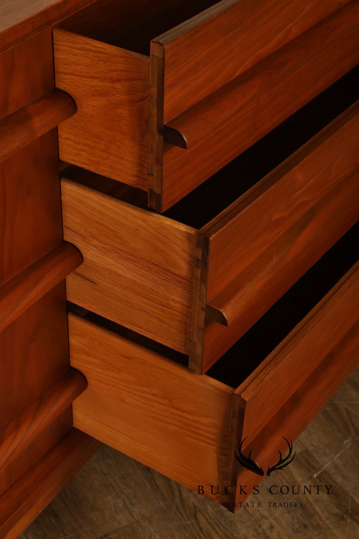Young Manufacturing Mid Century Modern Walnut Sideboard