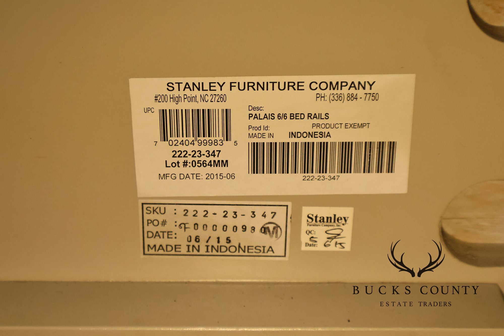 Stanley Furniture Arrondissement Collection King 'Palais' Bed