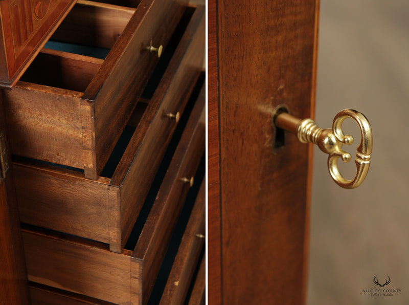 Antique Edwardian Inlaid Mahogany Sideboard