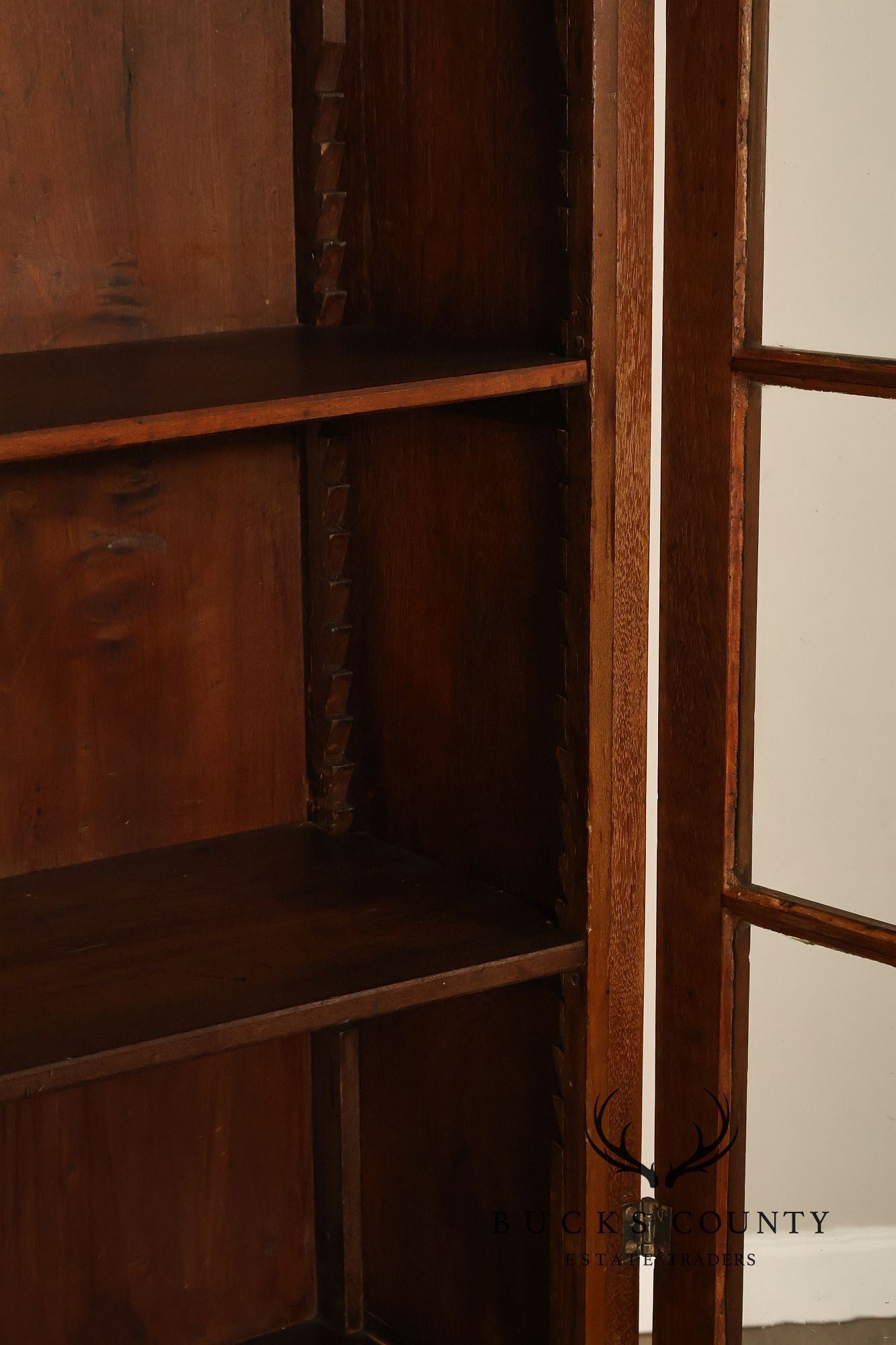 Antique American Sheraton Walnut Secretary Bookcase