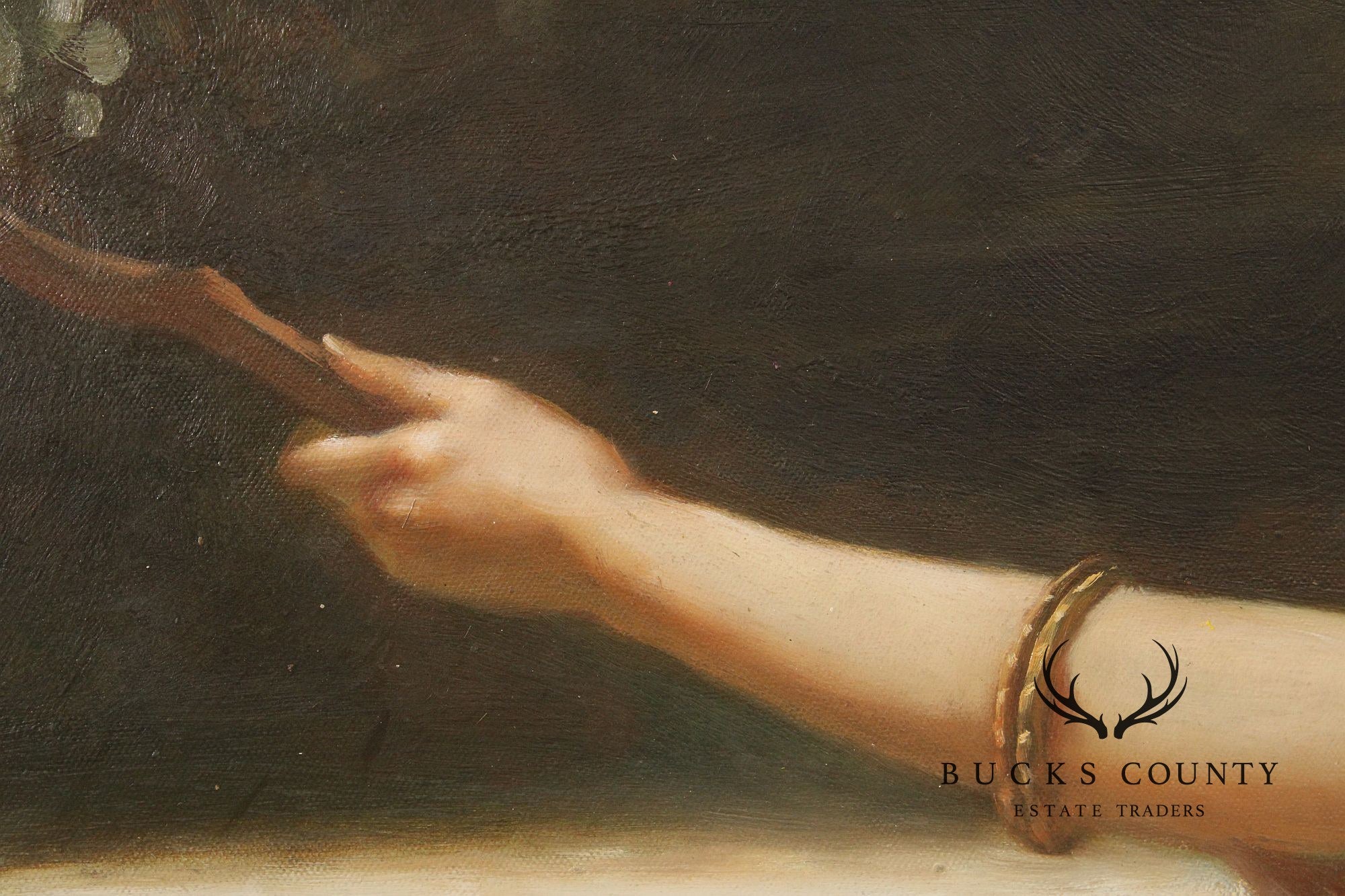 After Conrad Kiesel Salon Painting, 'The Mandolin Player'
