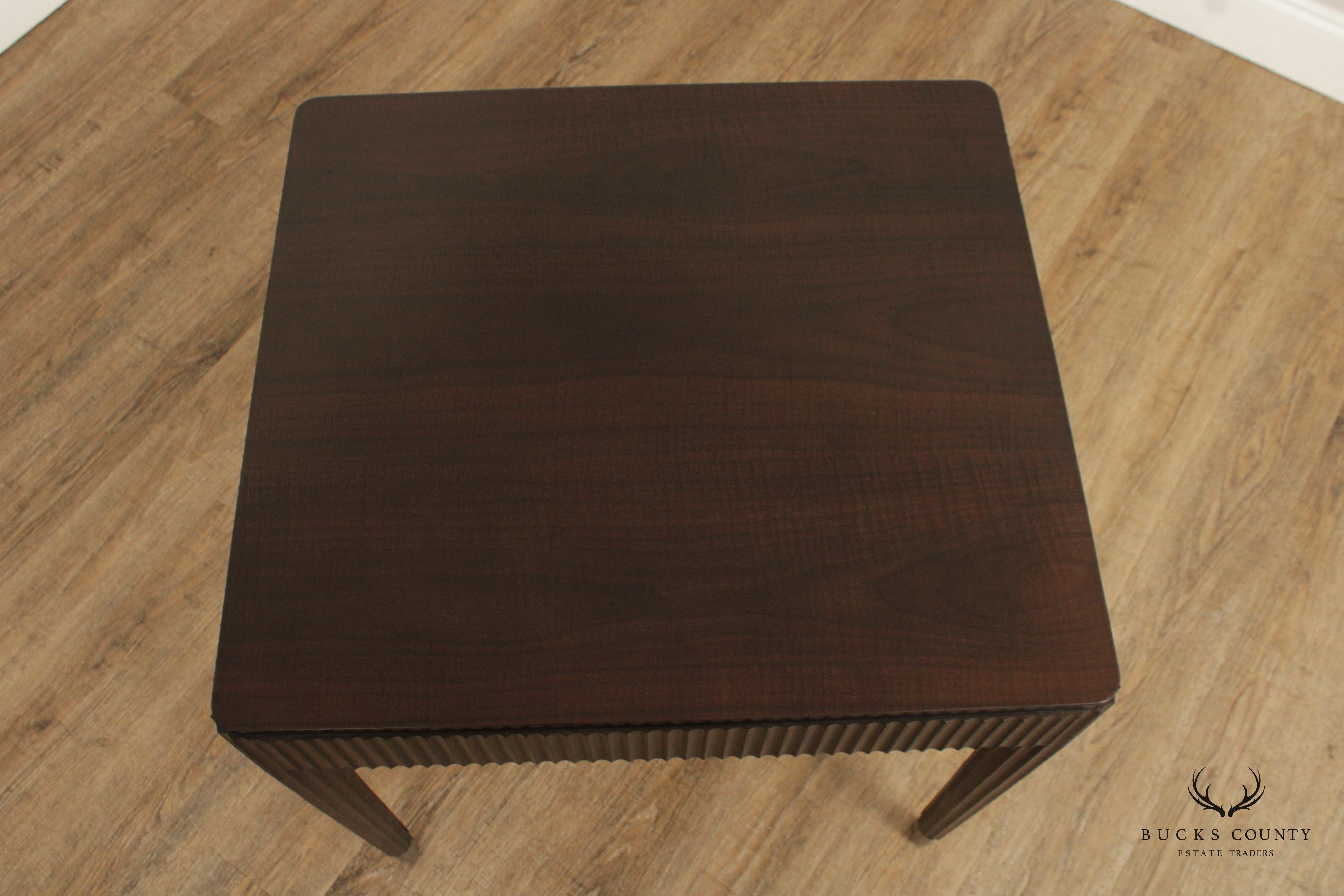 Bernhardt Art Deco Style Pair Of Mahogany End Tables